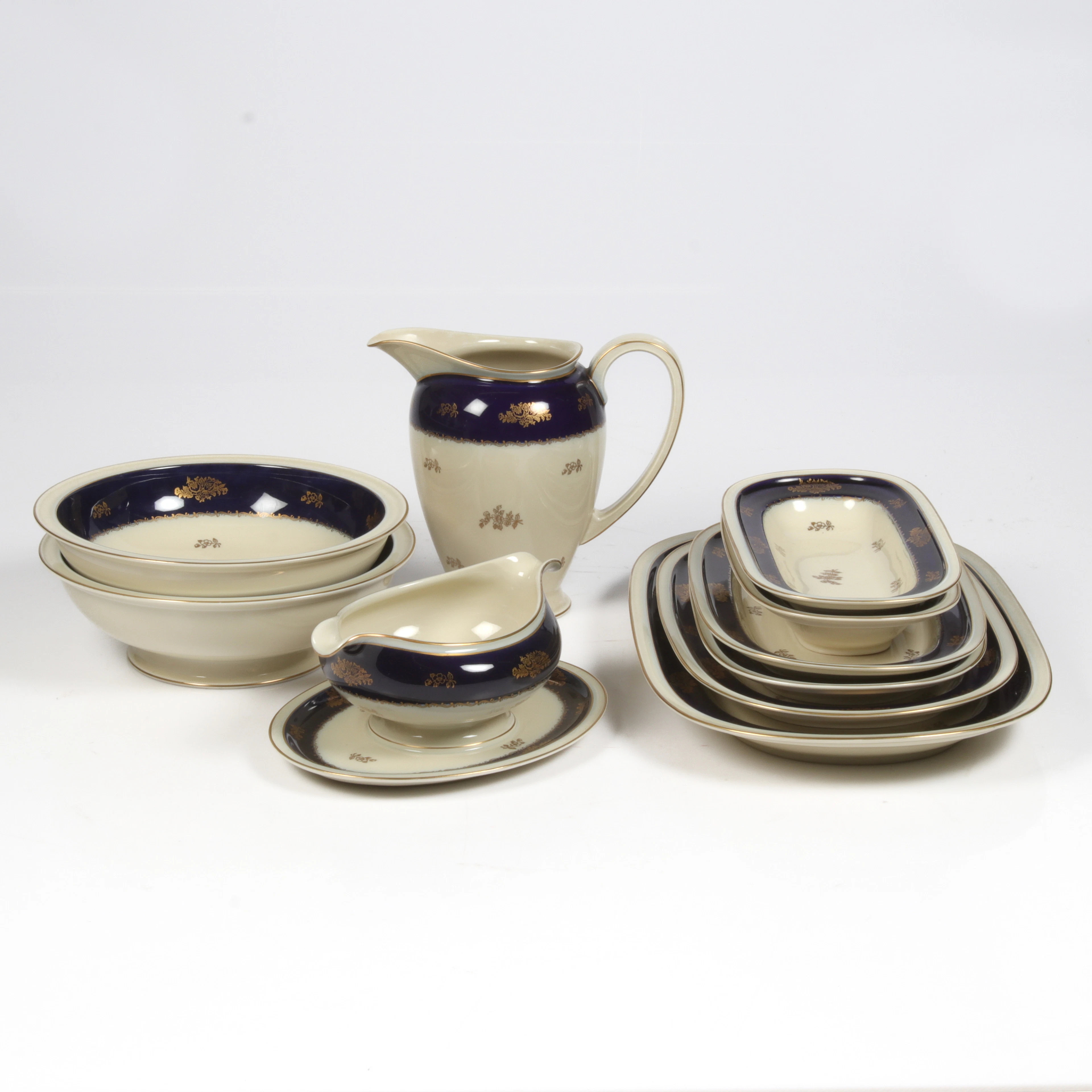 MATSERVISDELAR, 10 delar, porslin, "Winifred", Rosenthal, Tyskland.