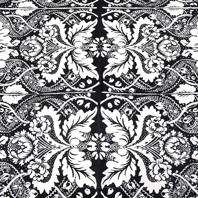 TEXTILIER, 2 st, "Fandango", Maija Isola Marimekko, 1900-talets andra hälft.