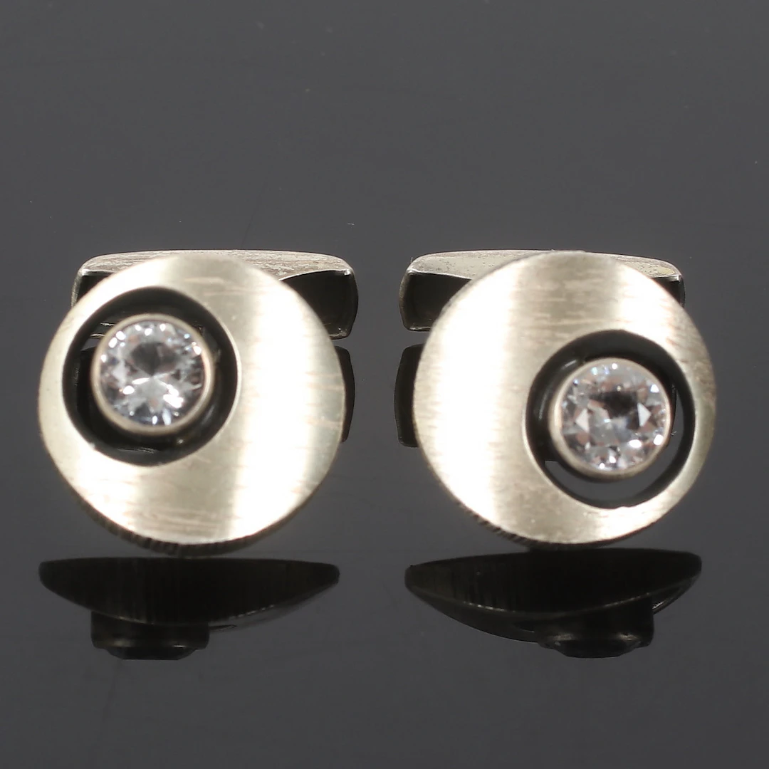 KARL LAINE. (2510-226) Manschettknappar, ett par, Sterling silver