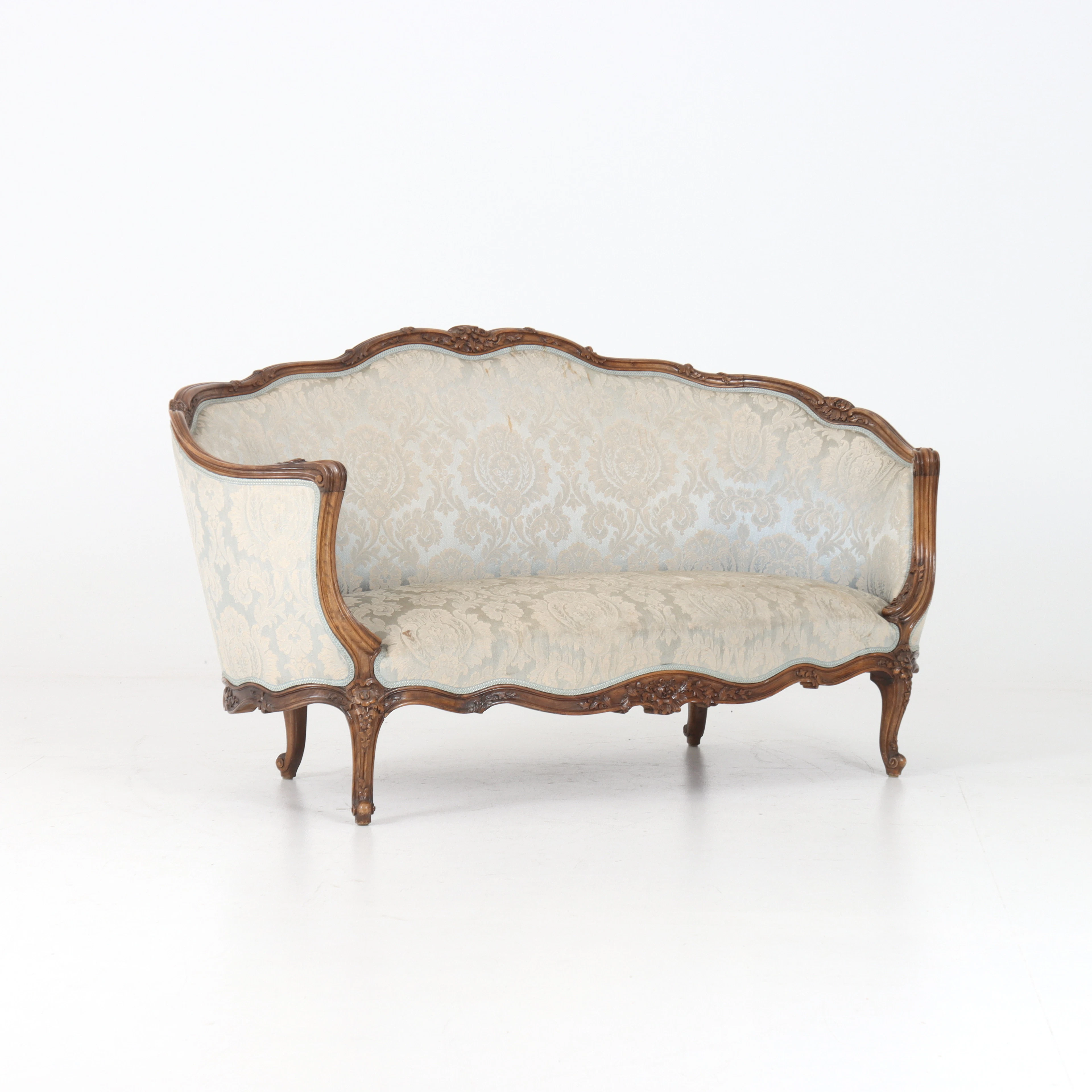 SOFFA, 3-sits, rokokostil, 1900-tal.