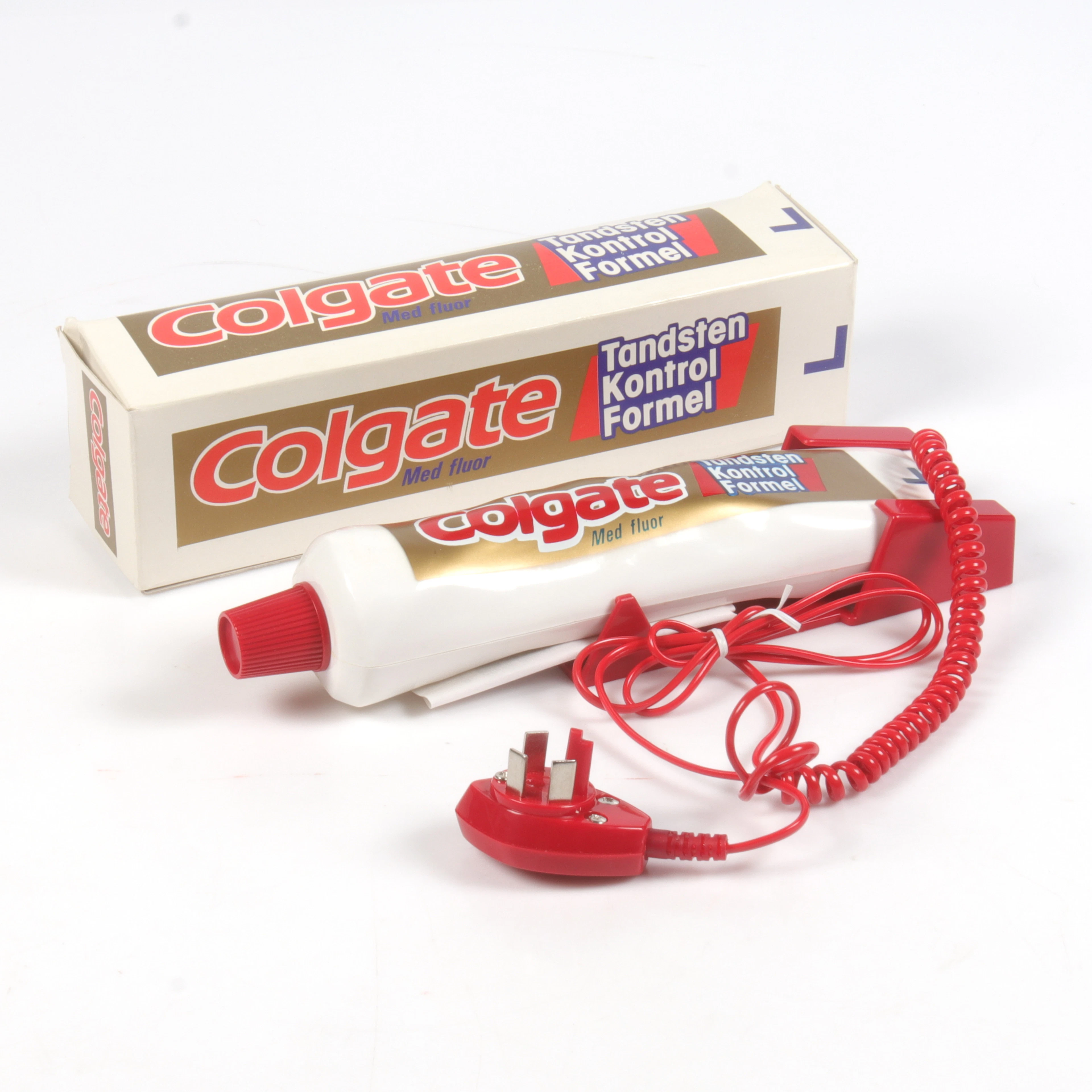 COLGATE, reklamtelefon, i originalkartong, 1980-tal.