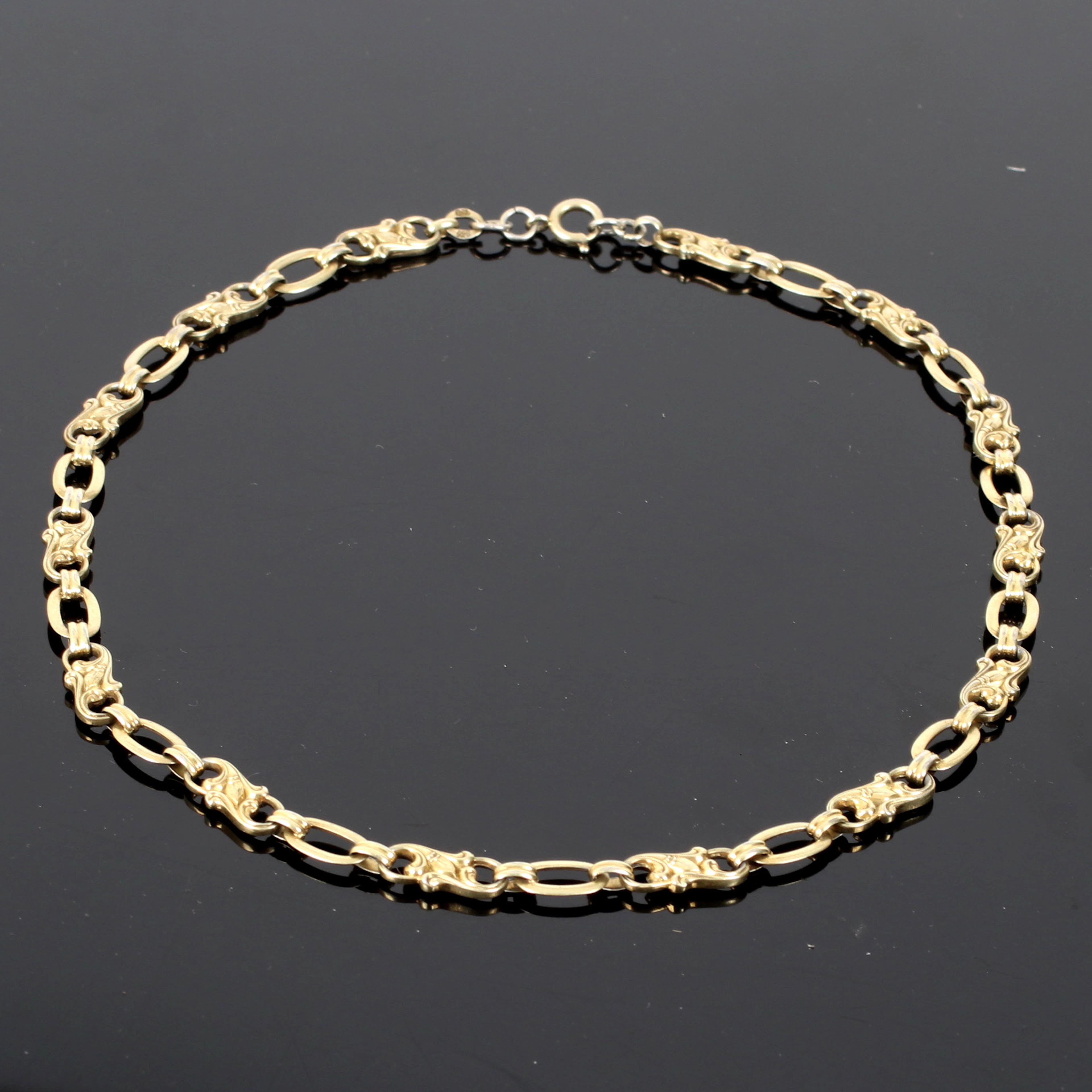 (6A48) COLLIER, förgyllt silver, 1900-tal.