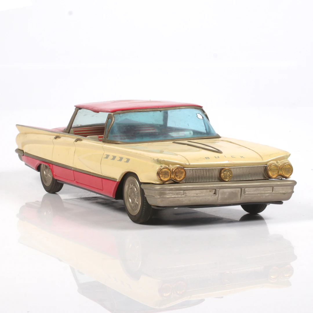 MODELBIL, Buick Electra 225, litograferad plåt, Ichiko Japan 1960-tal.