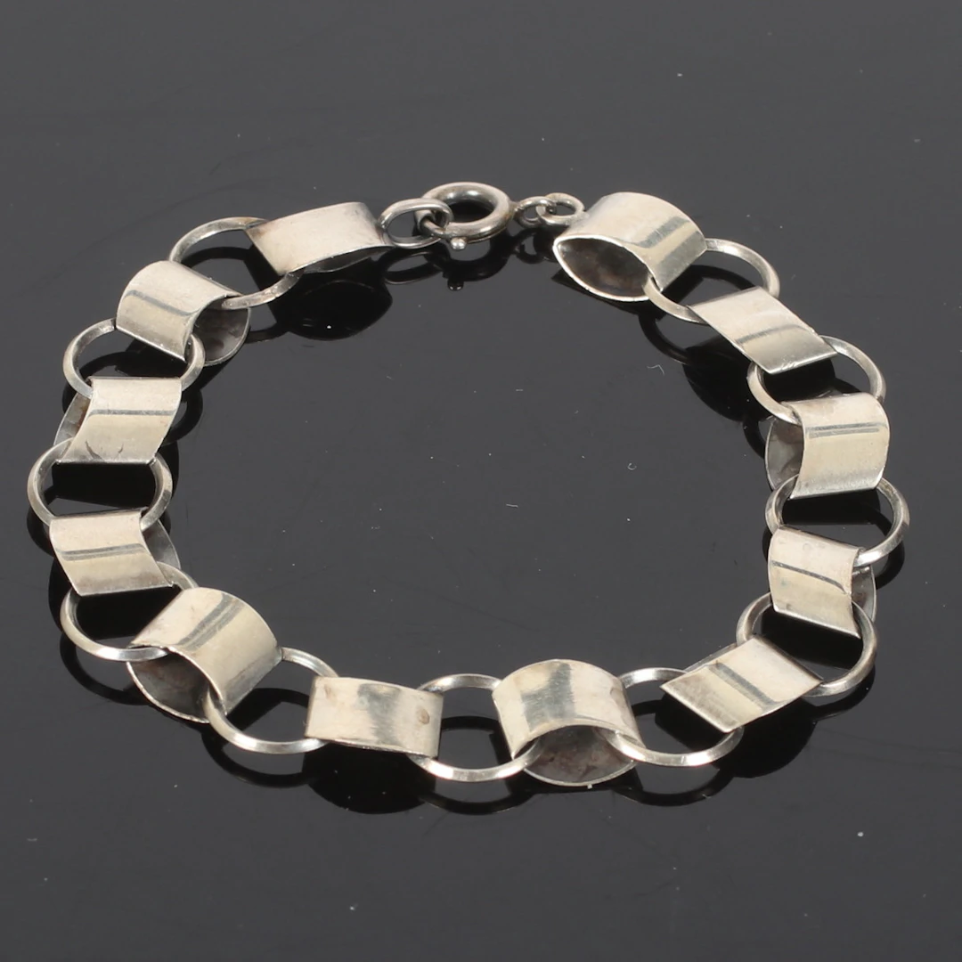 (2510-262) ARMBAND, silver, 1900-tal.