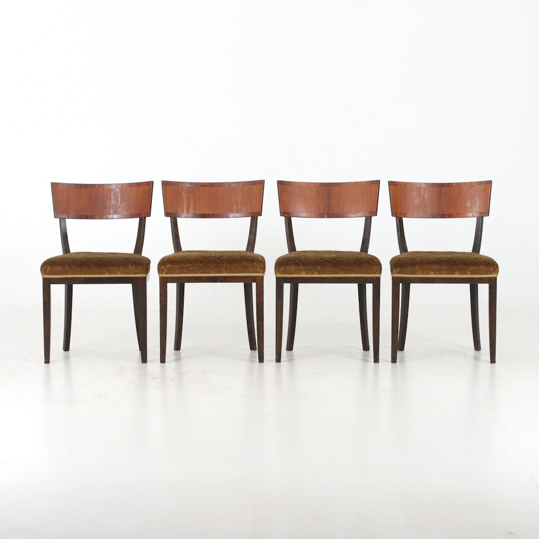 STOLAR, 4 st, lövträ, Swedish Grace, 1920/30-tal.