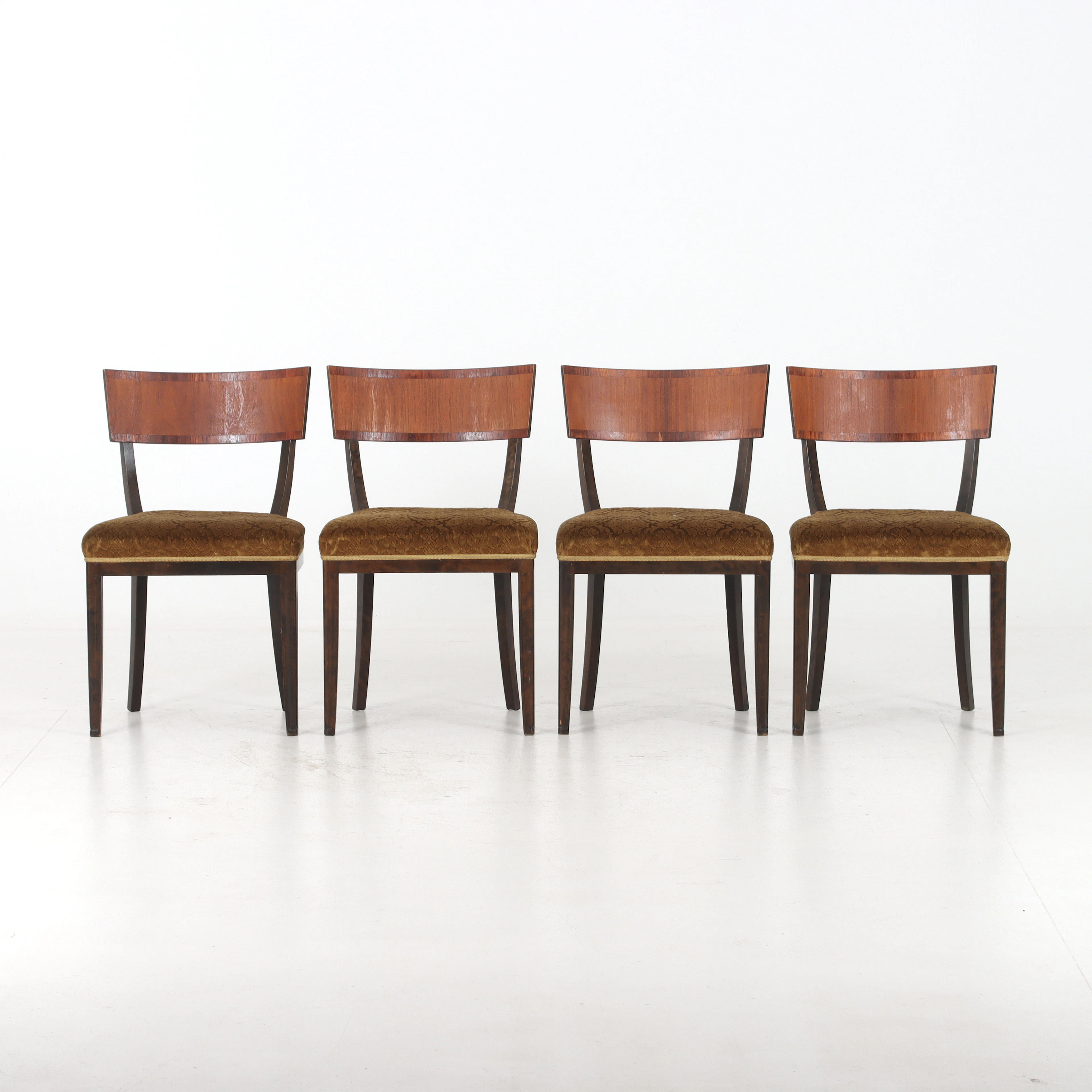 STOLAR, 4 st, lövträ, Swedish Grace, 1920/30-tal.