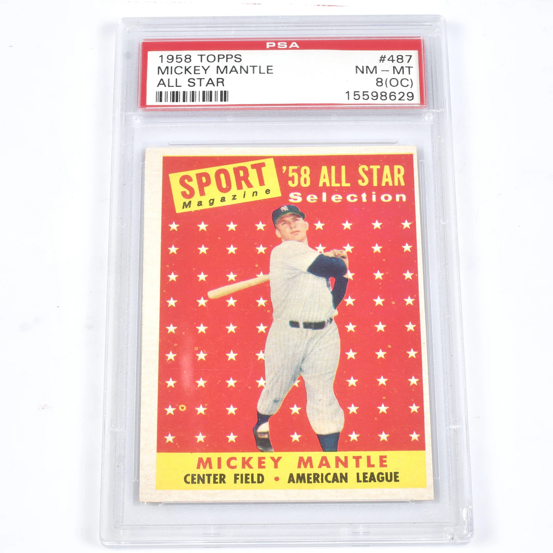 SAMLARBILD Mickey Mantle Topps 1958. All-Star# 487.