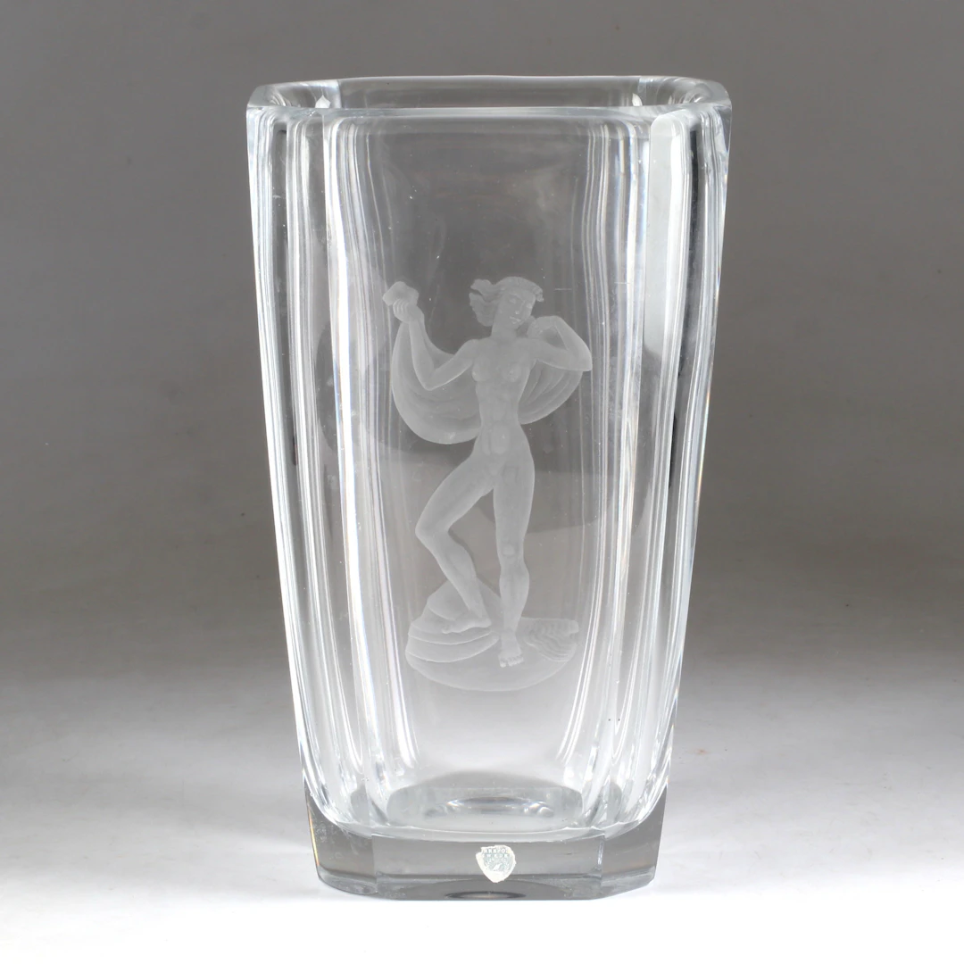 SVEN PALMQVIST. Vas, glas, Orrefors.