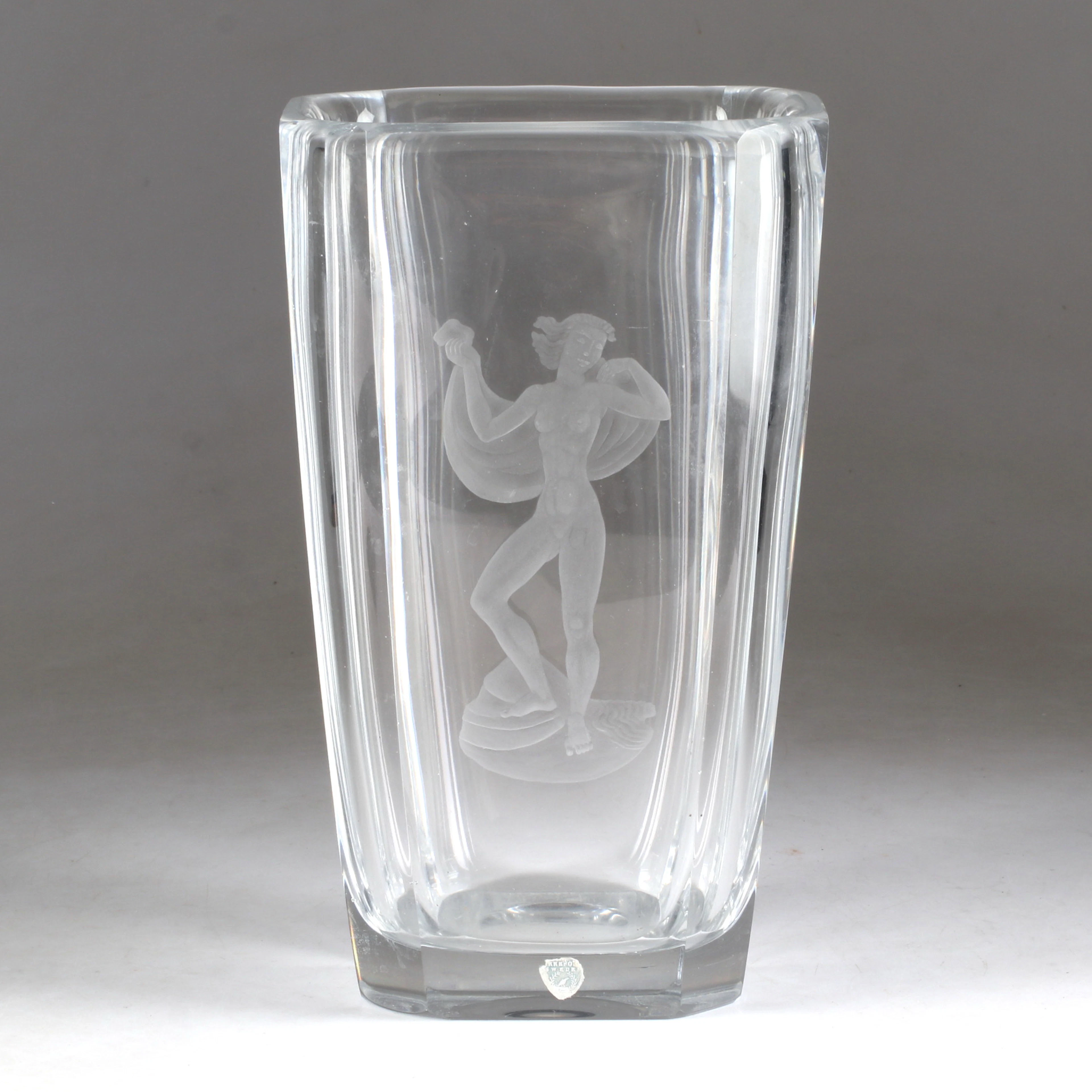 SVEN PALMQVIST. Vas, glas, Orrefors.