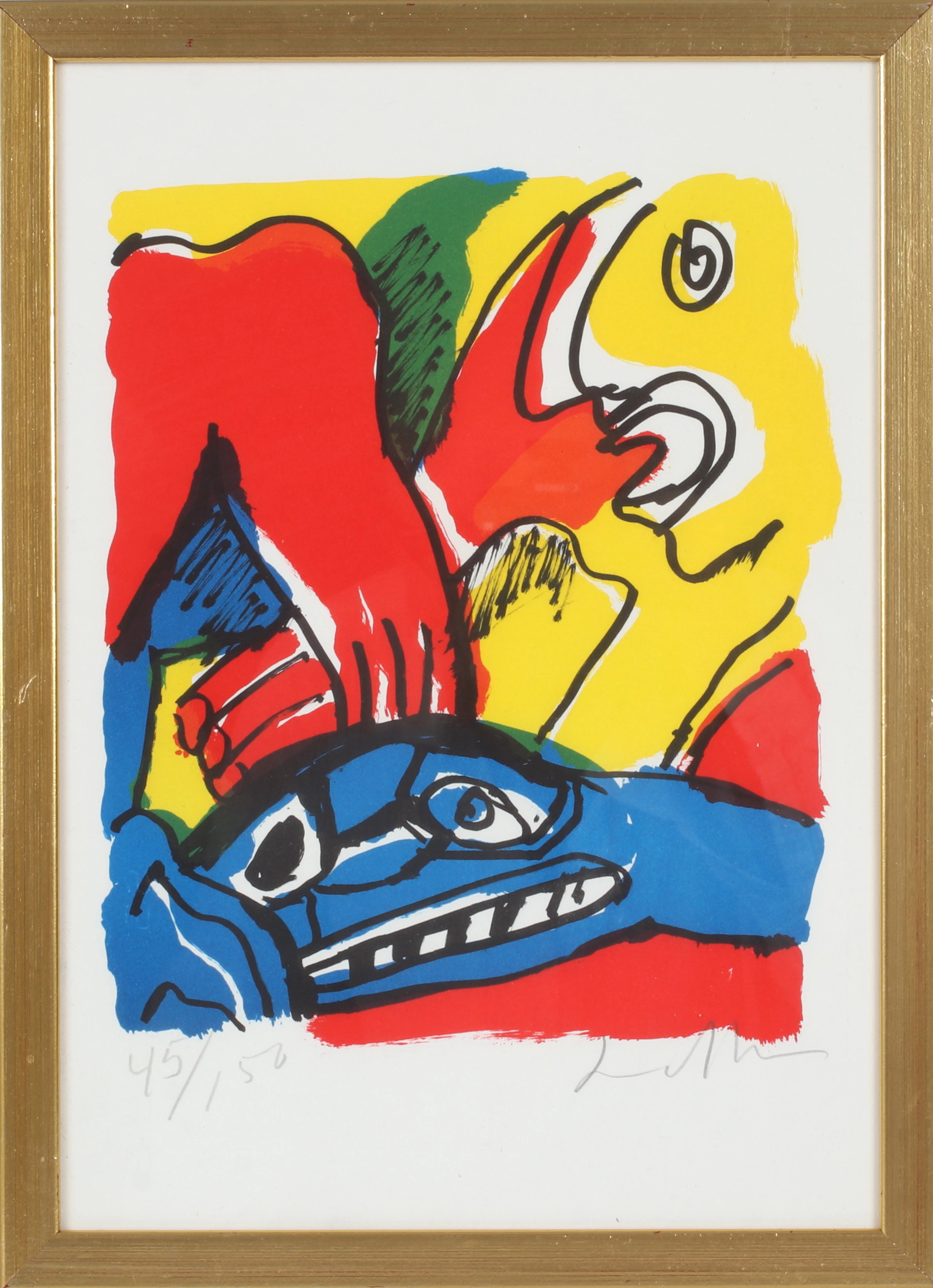 BENGT LINDSTRÖM. Komposition, litografi, signerad och numrerad 45/150.