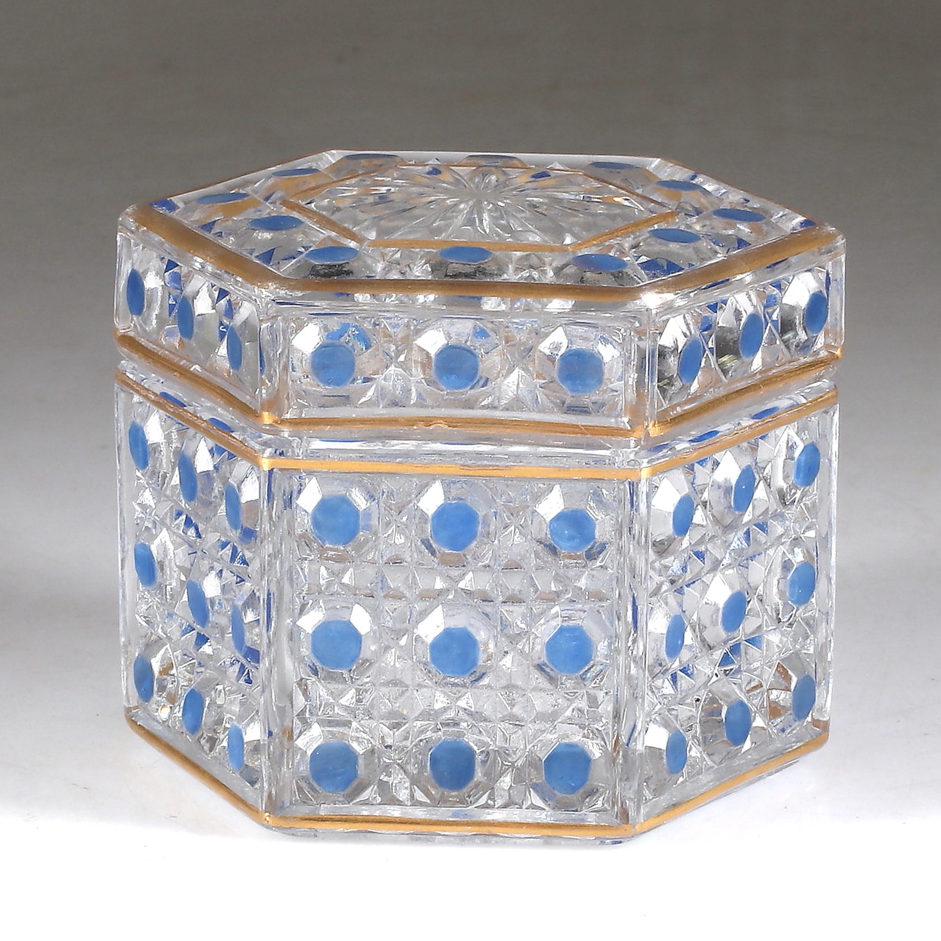 LOCKDOSA, glas, Baccarat, 1900-tal.