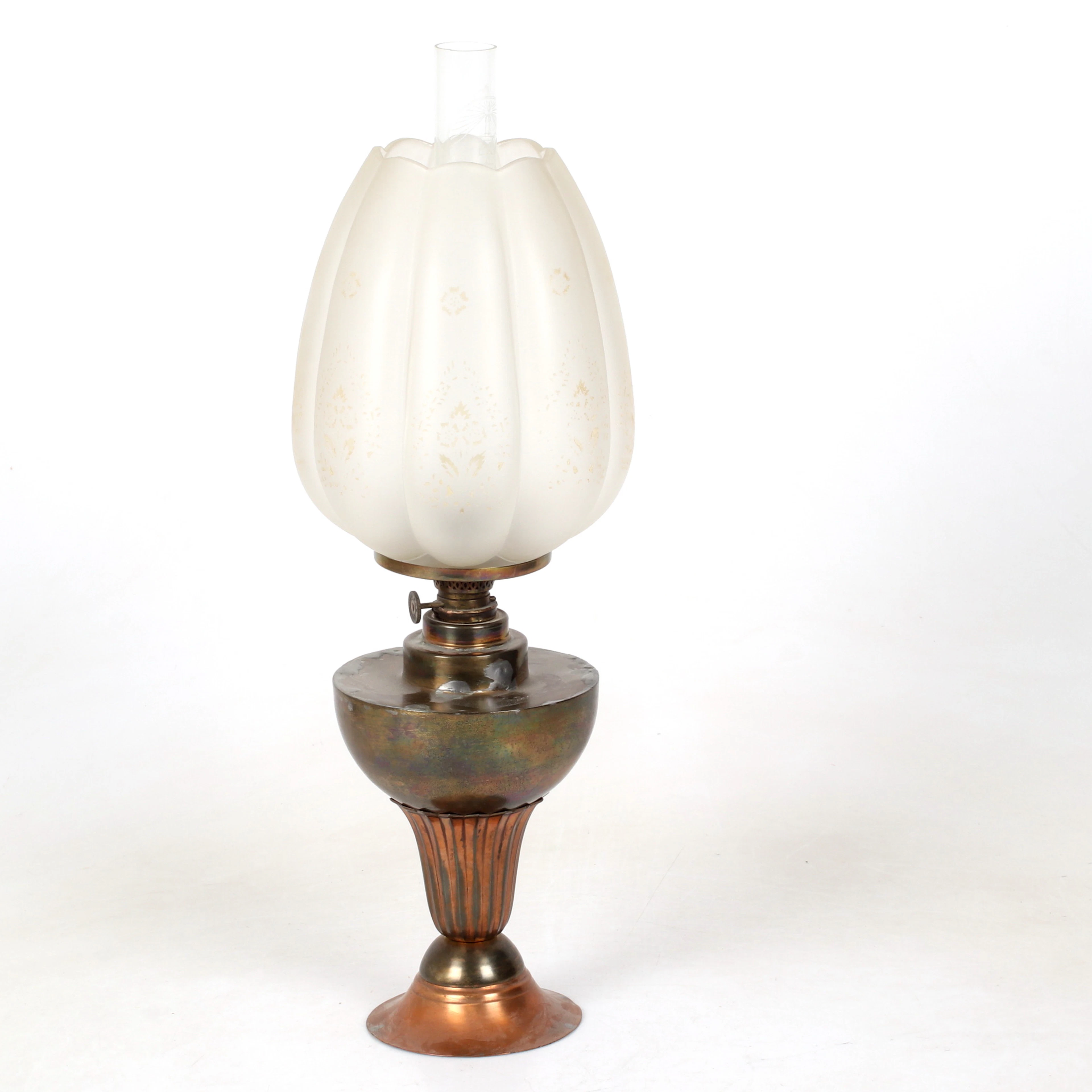 BORDSFOTOGENLAMPA, koppar, jugend, 1900-talets första hälft.