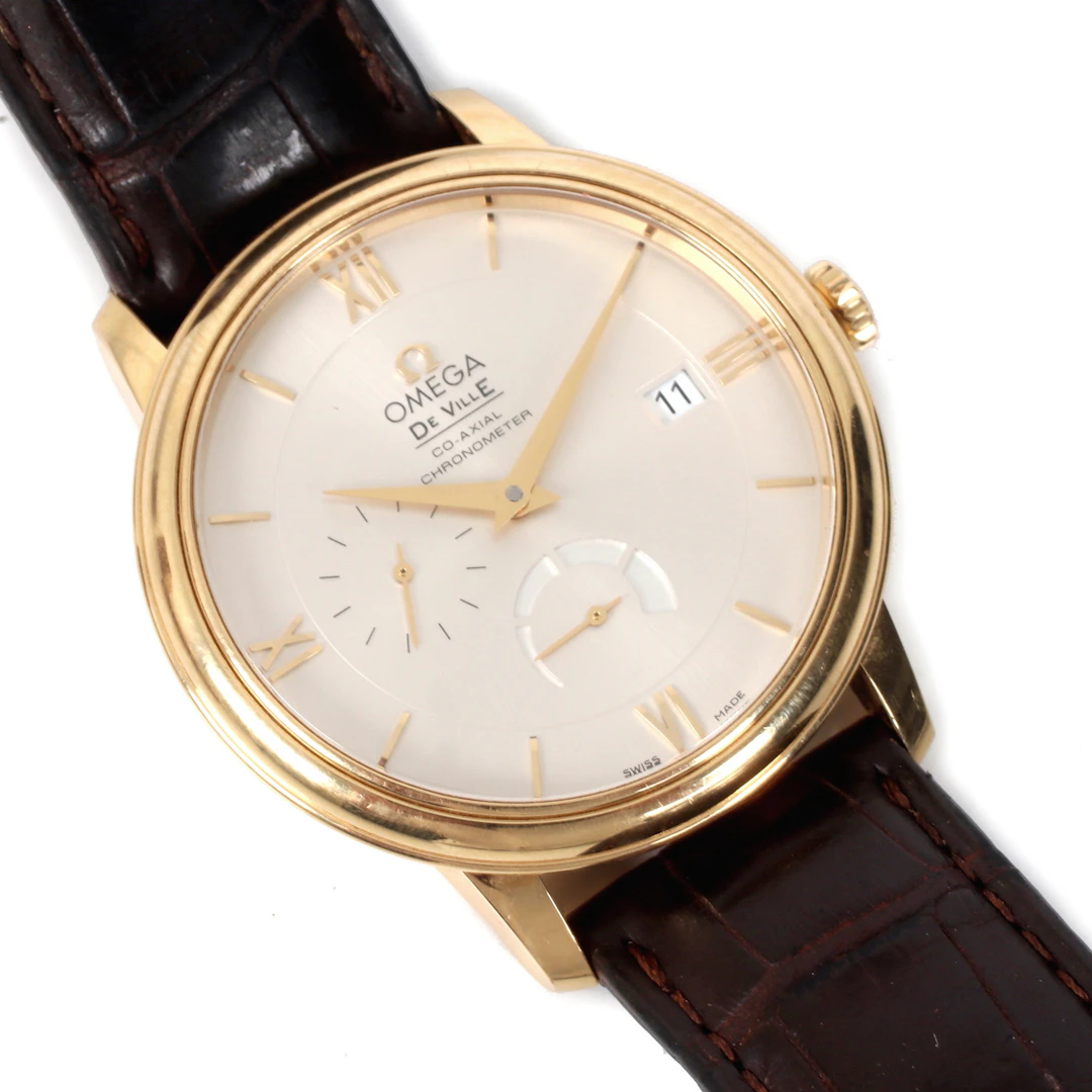 OMEGA, De Ville, Co-Axial, Chronometer, boett i 18k guld, armbandsur, 2000-tal.