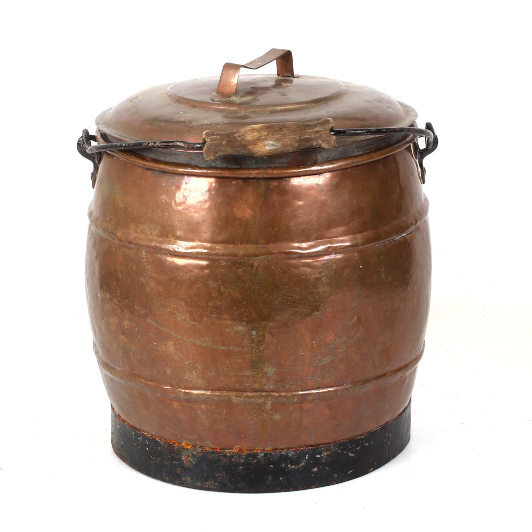 HINK, med lock, koppar, Elof Alvén, Hernösand, 18/1900-tal.