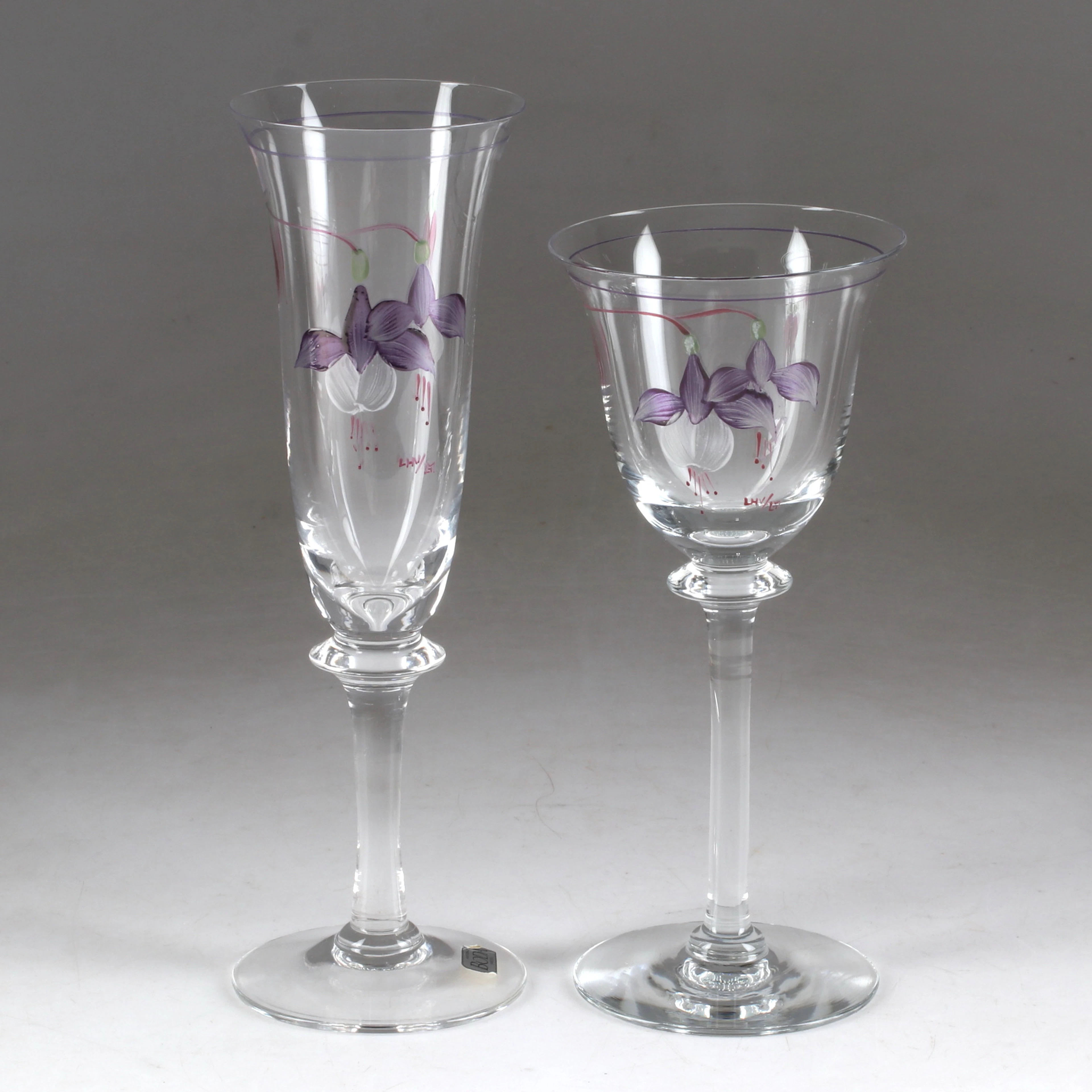 ULRICA HYDMAN-VALLIEN. Glasservisdelar, 11 st, "Poem", glas, Boda.