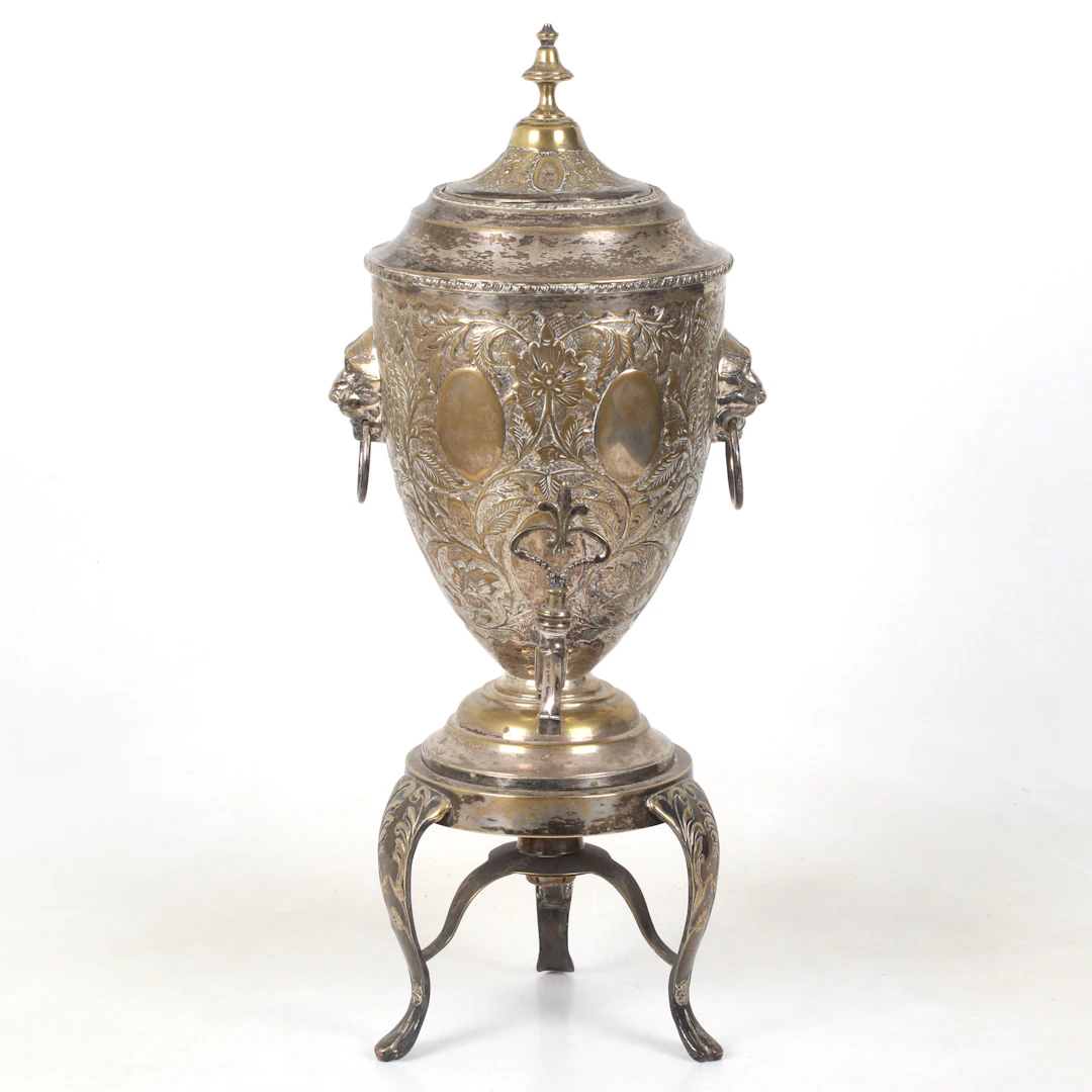 SAMOVAR, nysilver, 18/1900-tal.