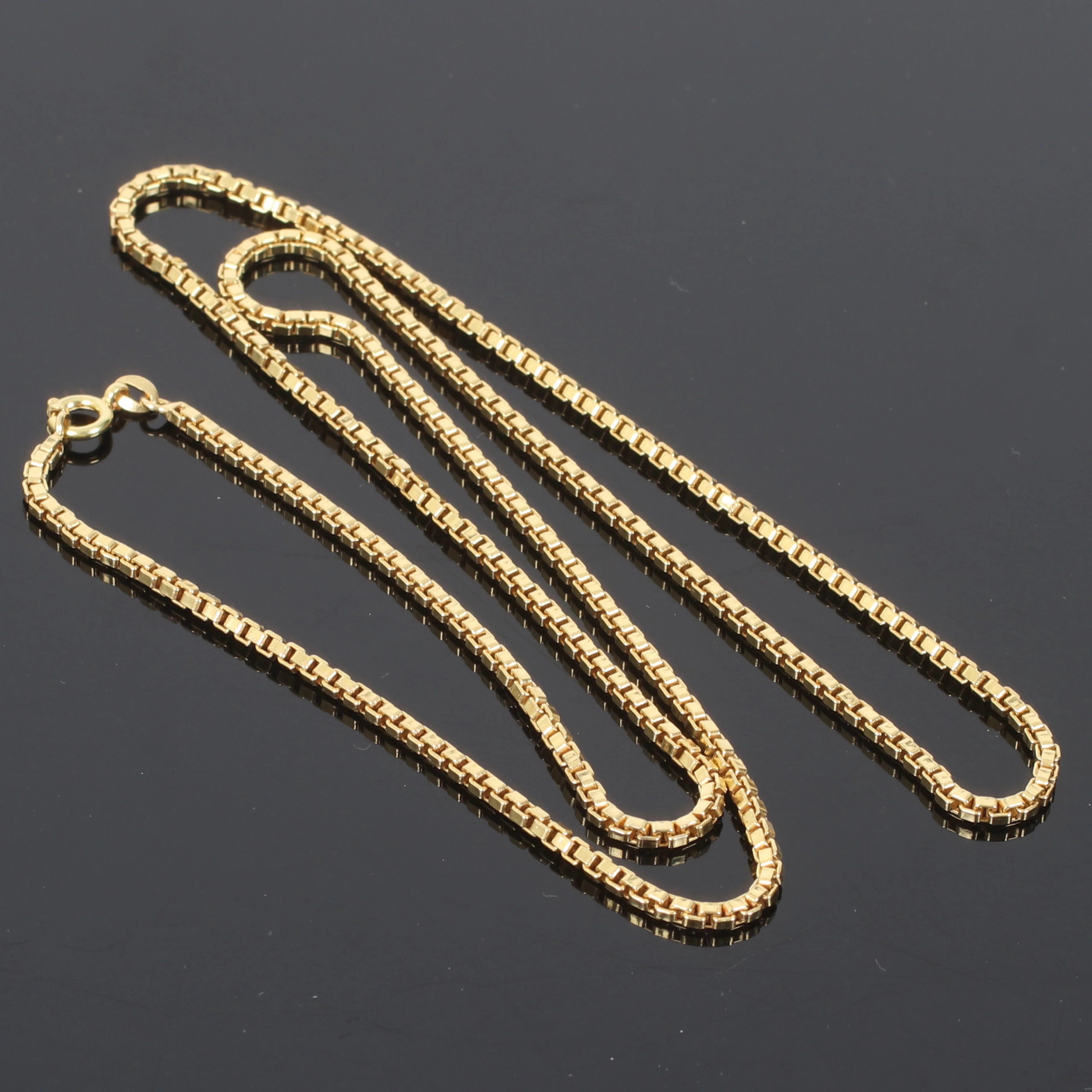 HALSKEDJA, 18k guld, "Venetiansk kedja", Italien. 1900-tal.