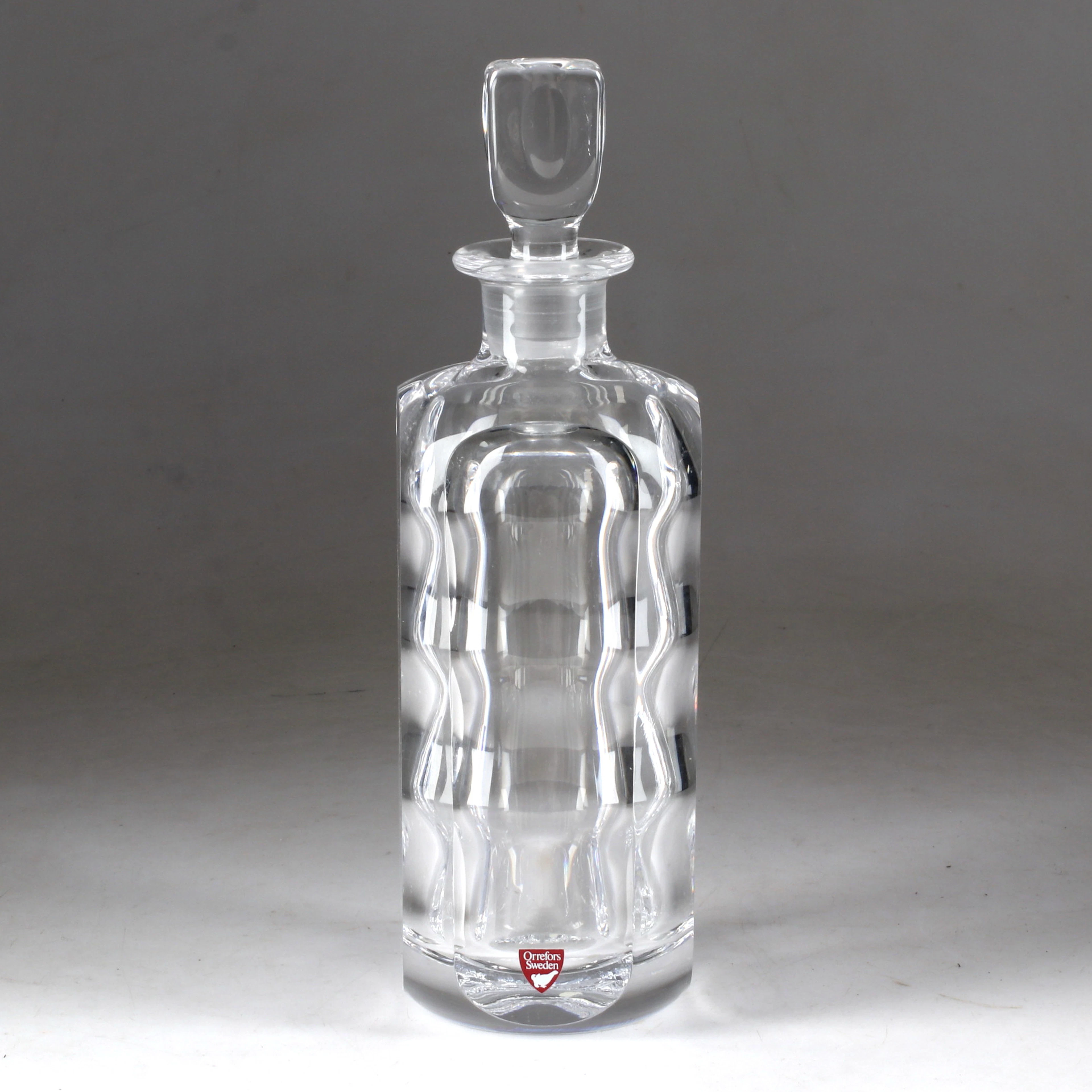 SVEN PALMQVIST. Karaff, glas, Orrefors, 1900-talets senare del.