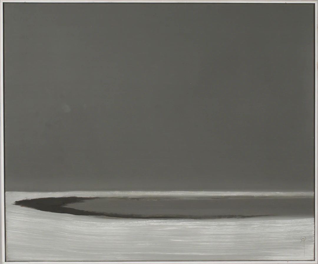 ARNE OLSSON. Strandlinje, olja på duk, monogramsignerad.