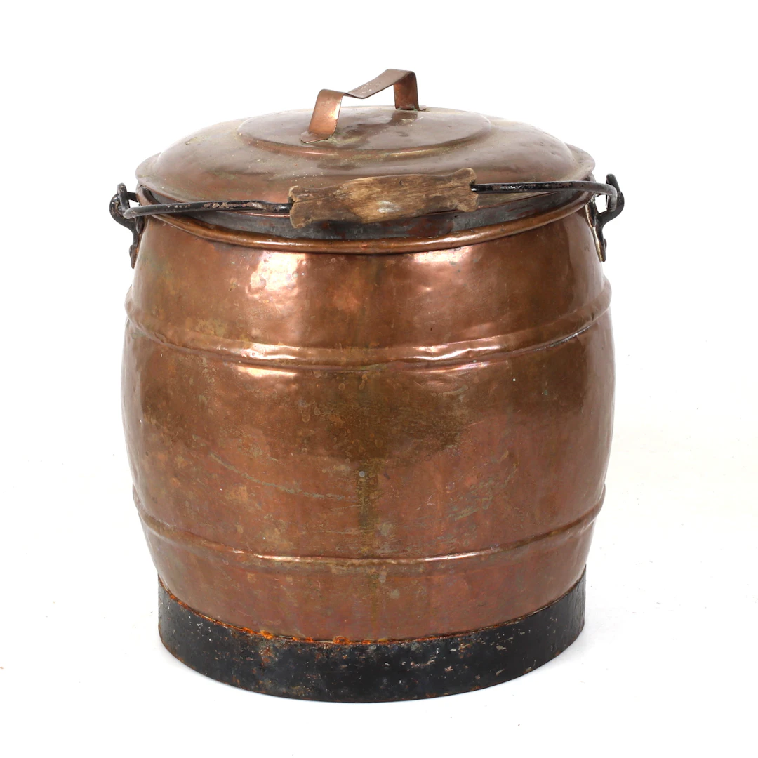 HINK, med lock, koppar, Elof Alvén, Hernösand, 18/1900-tal.