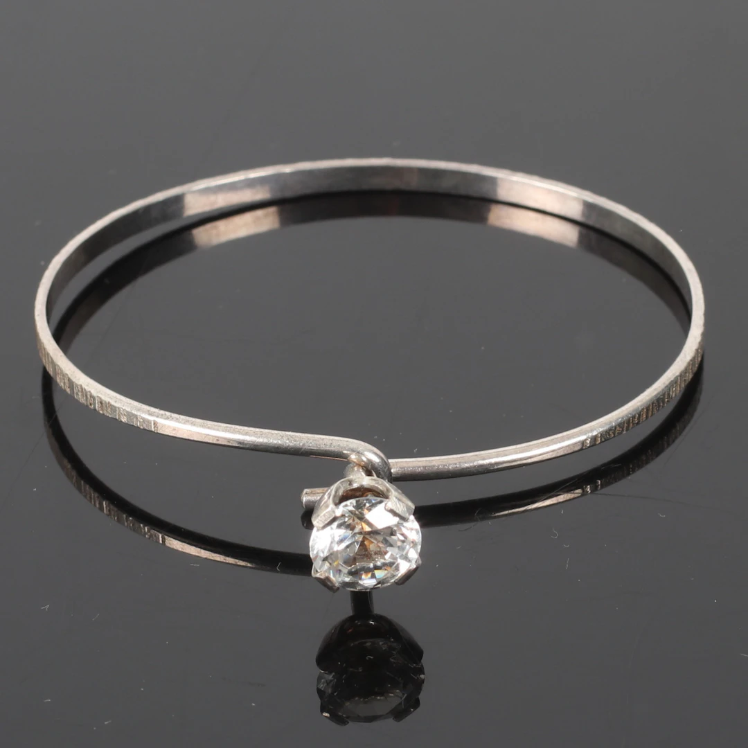 ARMBAND, silver med bergskristall, Cesons, 1947.