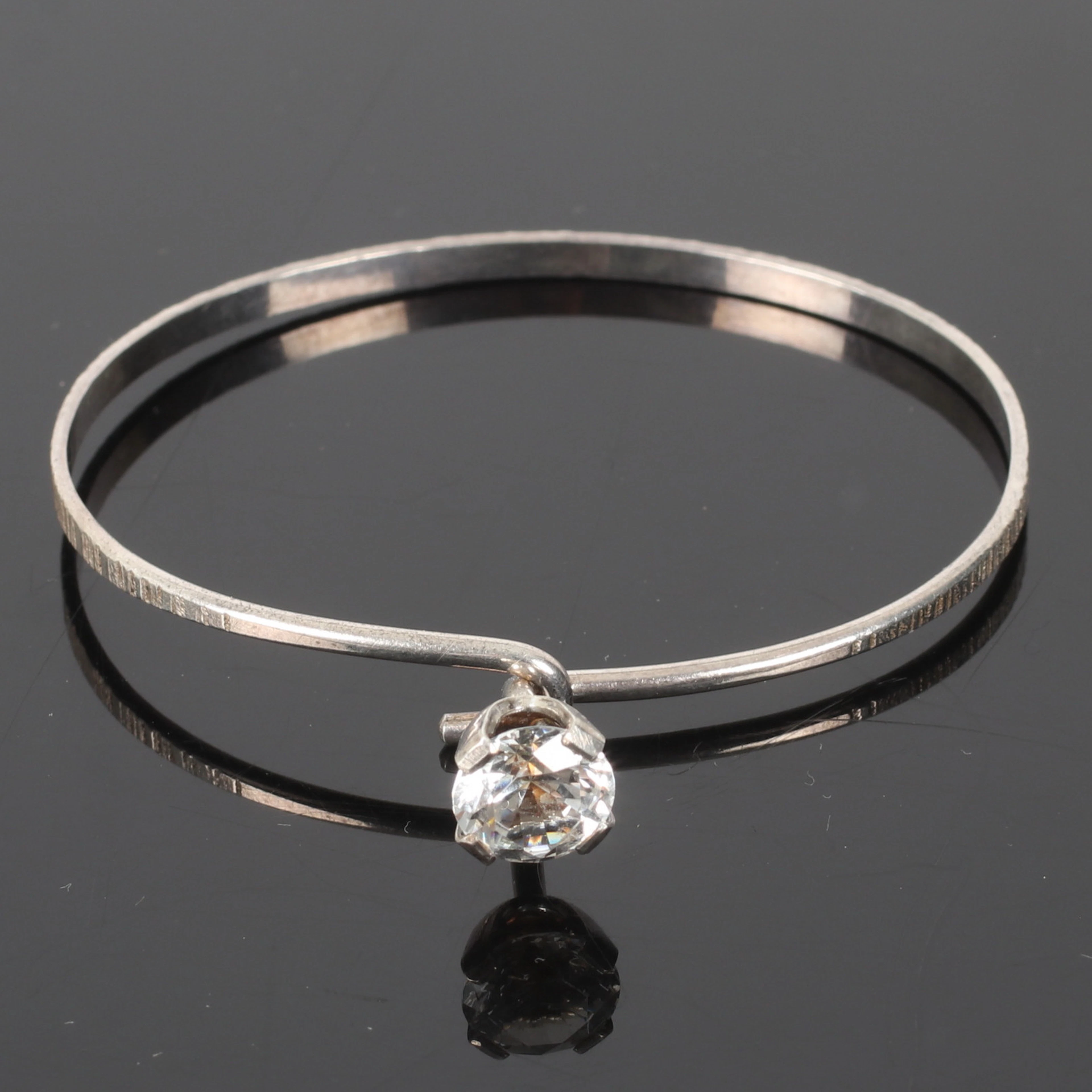ARMBAND, silver med bergskristall, Cesons, 1947.