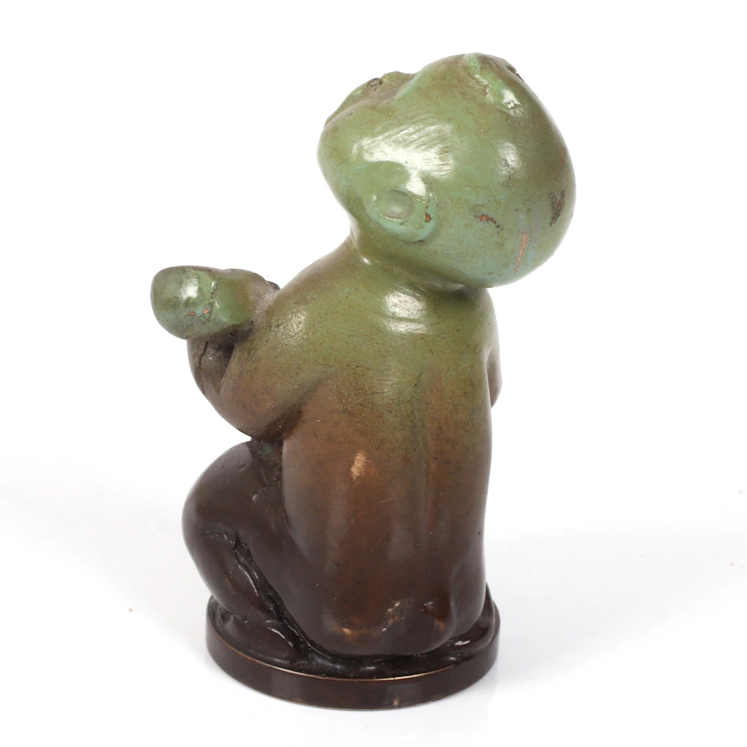 HUGO GEHLIN. Sigill, "Serenad", patinerad metall, Ystad Metall.