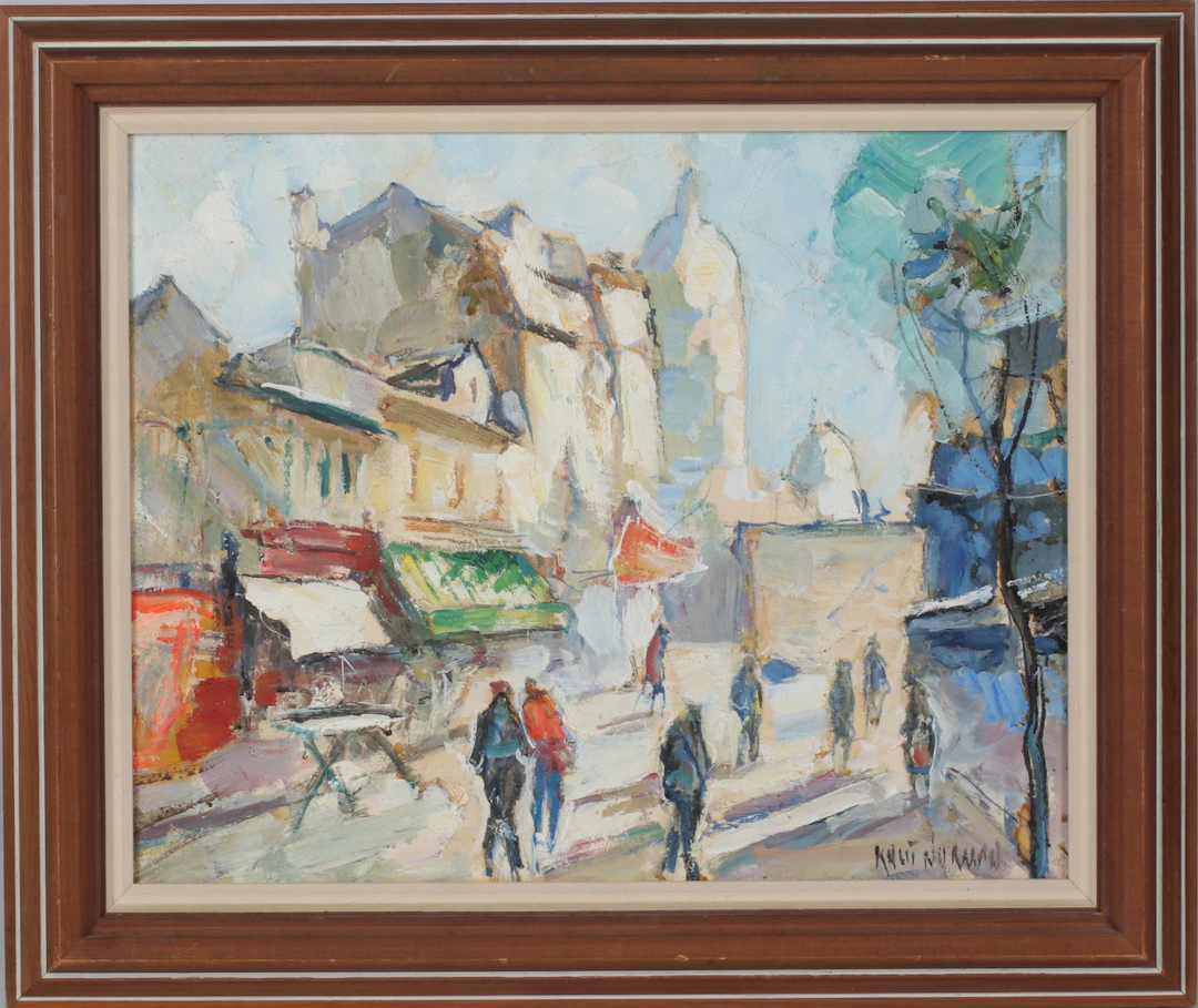 KNUT NORRMAN. Motiv från Paris, olja på duk, signerad.
