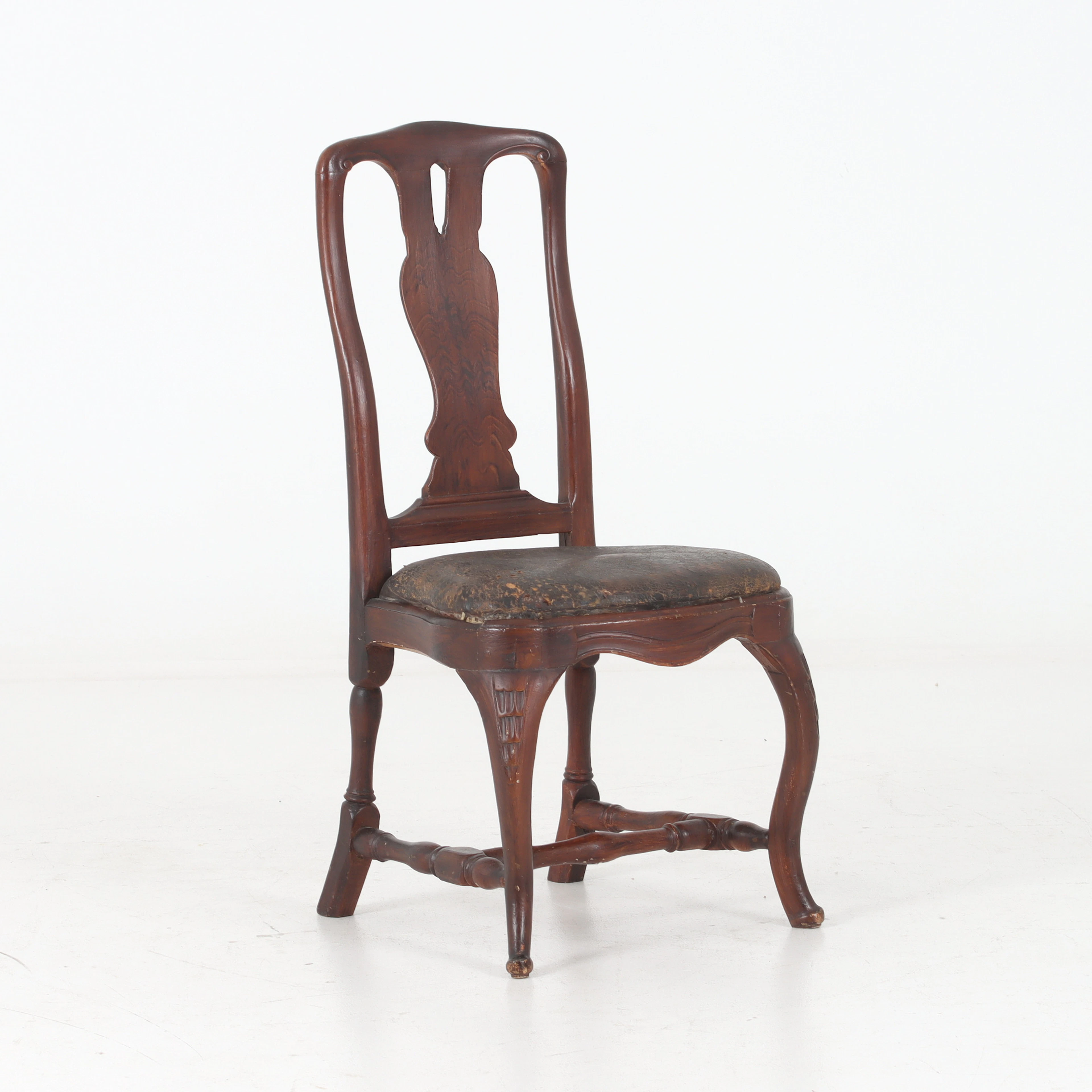 STOL, bemålat trä, rokoko, 1700-tal.