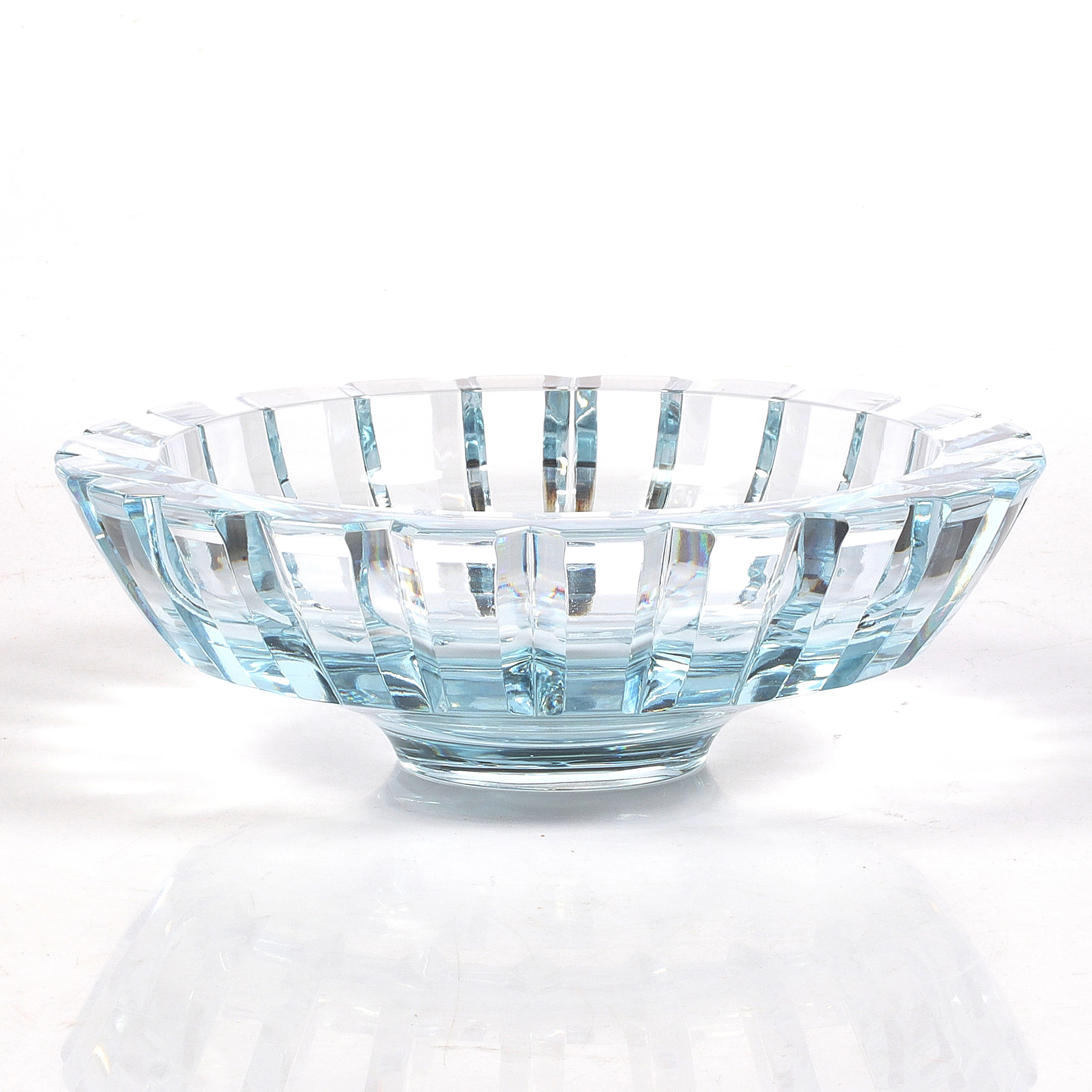 EDVIN ÖHRSTRÖM. Skål, glas, Orrefors, signerad.