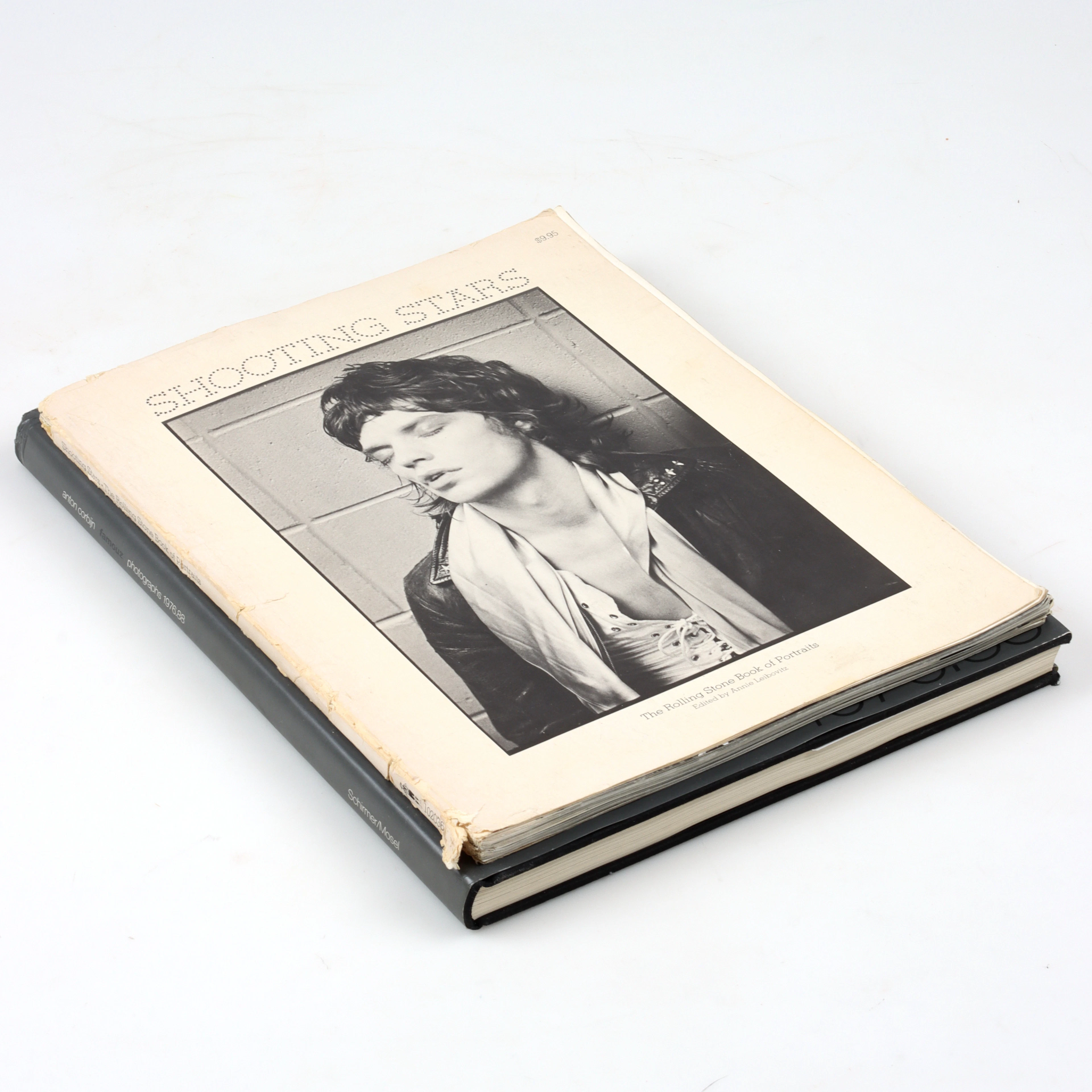FOTOBÖCKER, 2 st, musiker och artister. Rolling Stones book of portraits