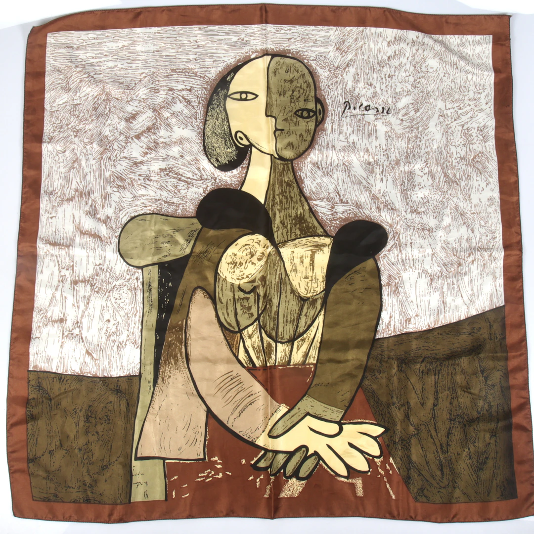 SCARF, silke, Picasso, Paris, 1900-tal.