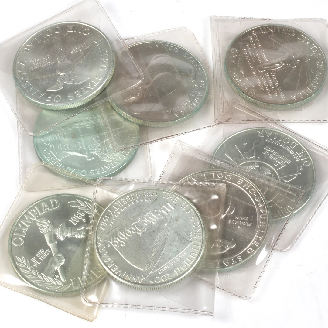 SILVERMYNT. 900/1000, 8 st, 1 Dollar, USA. 1900-tal.