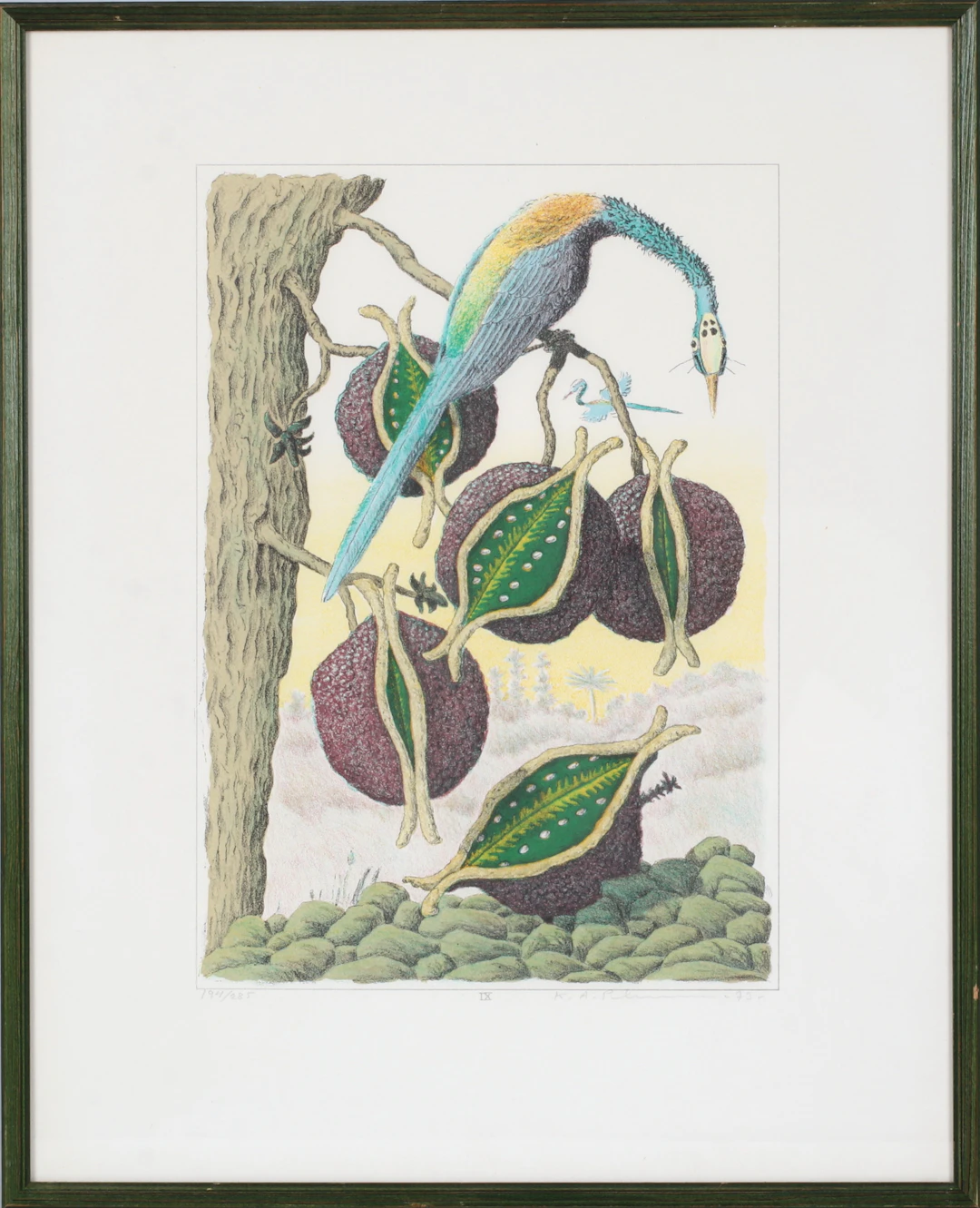 KARL AXEL PEHRSON. "IX", färglitografi, signerad och numrerad 194/285.
