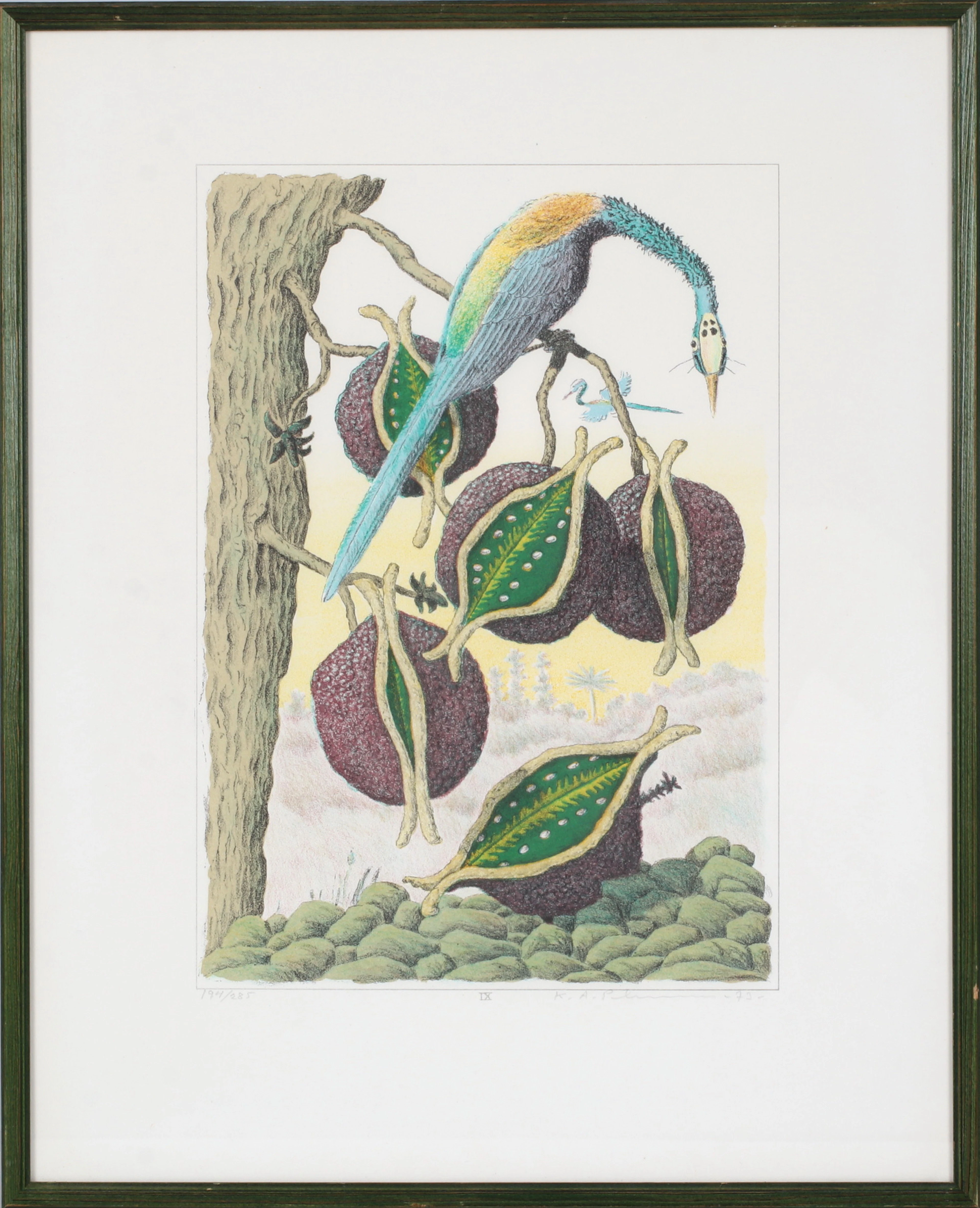 KARL AXEL PEHRSON. "IX", färglitografi, signerad och numrerad 194/285.
