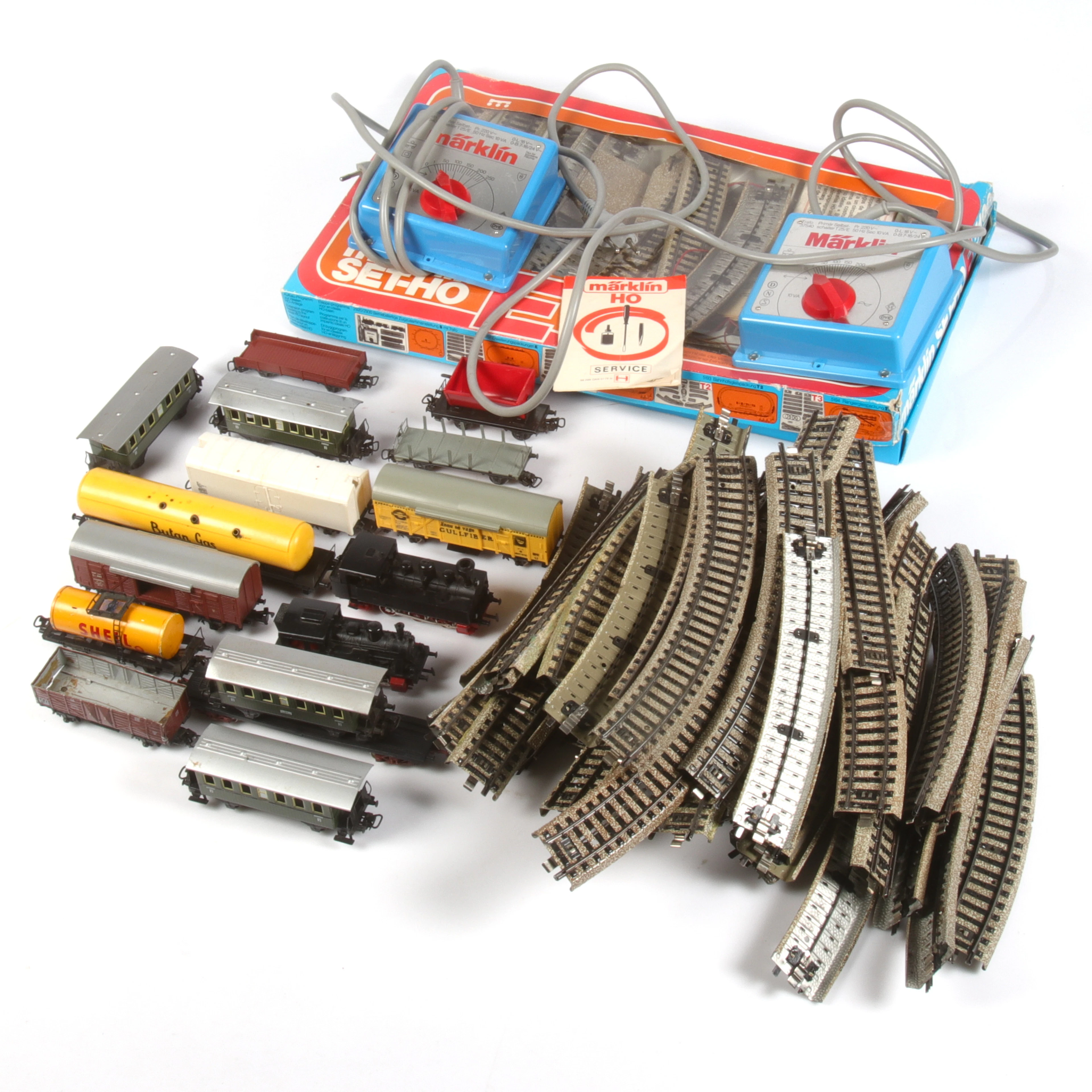 MÄRKLIN, Lok, vagnar, räls, skala H0, växelström, Tyskland.