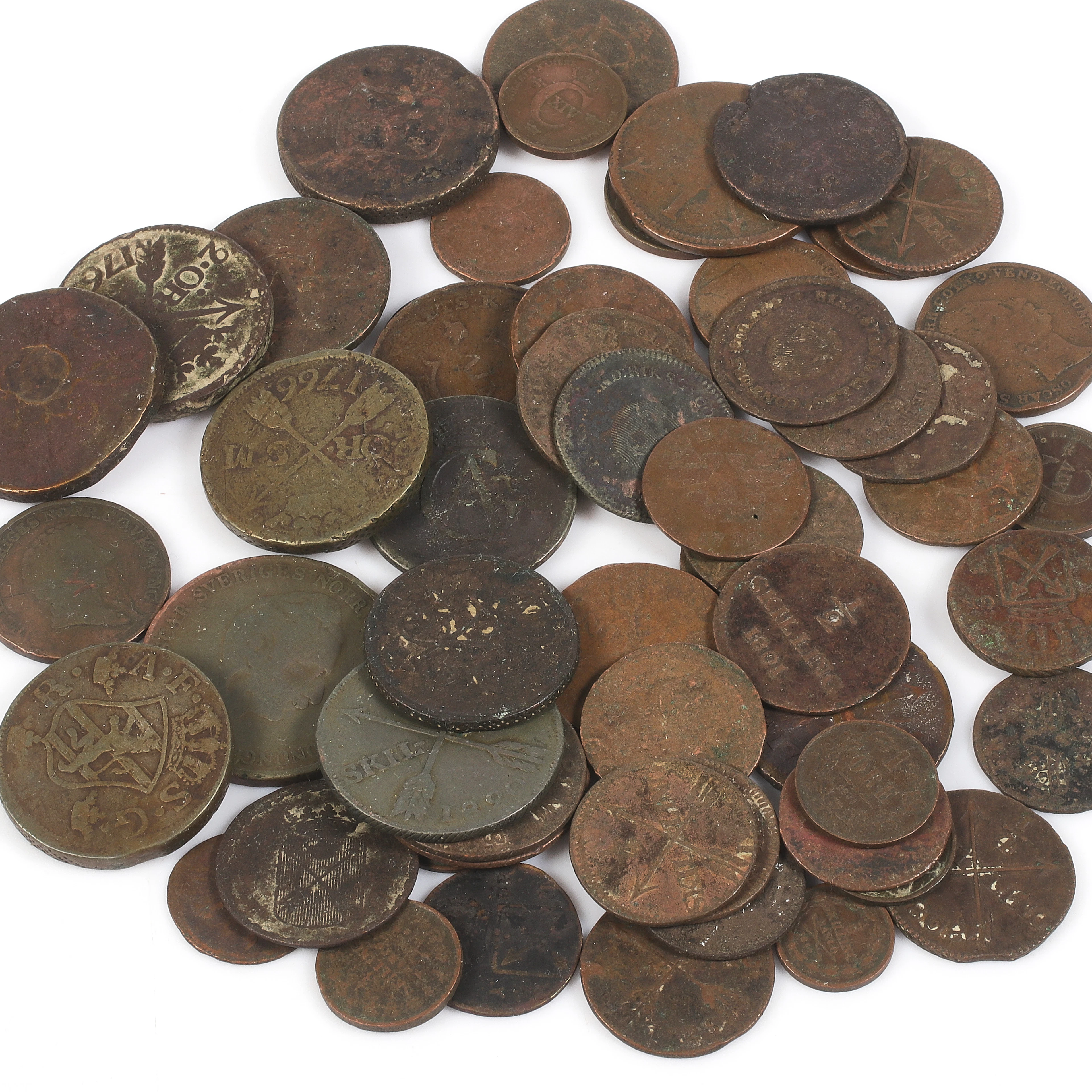 KOPPARMYNT, 60 st, Sverige, 1600-1900-tal.