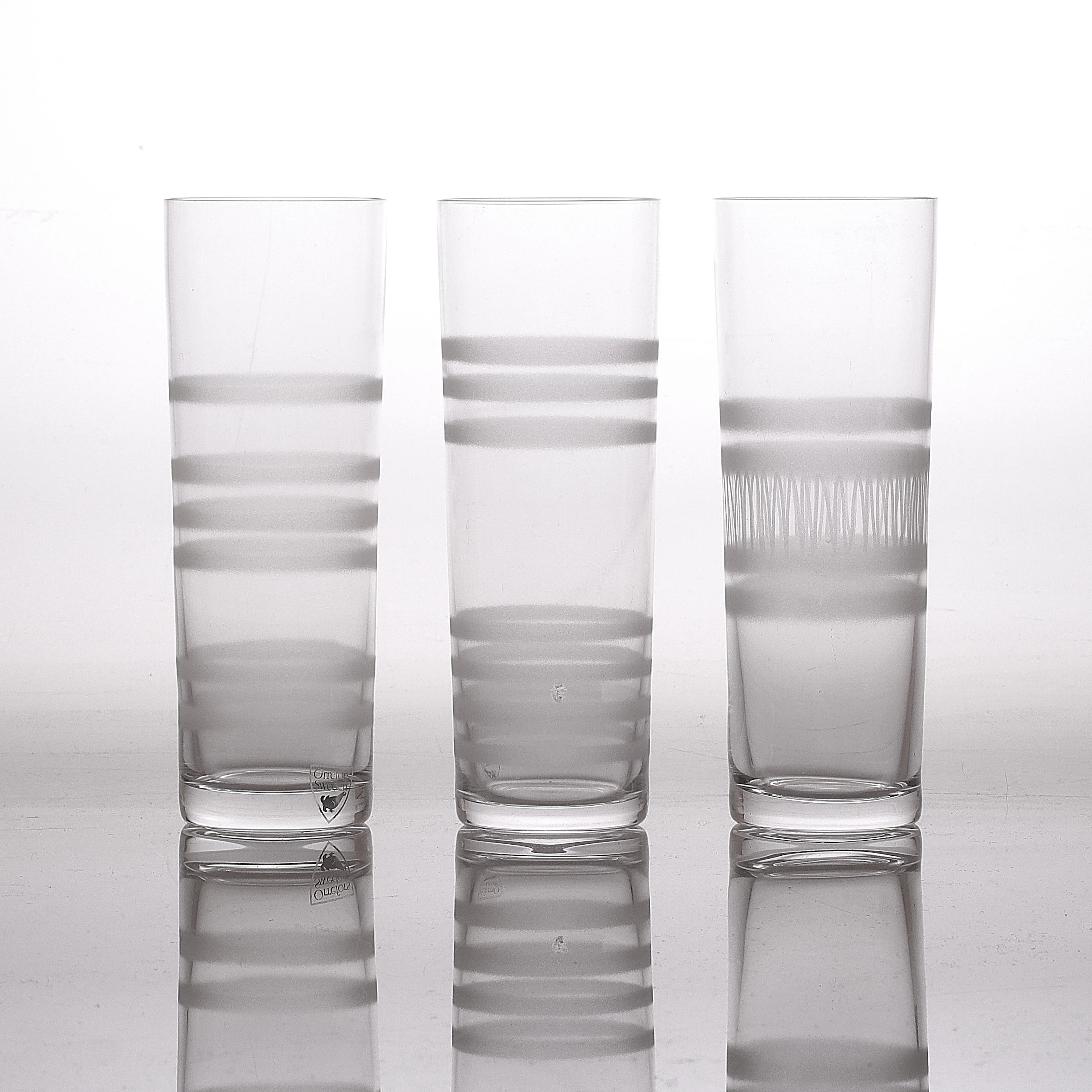 INGEGERD RÅMAN. Champagneglas, 9 st, glas, "Slowfox", Orrefors.