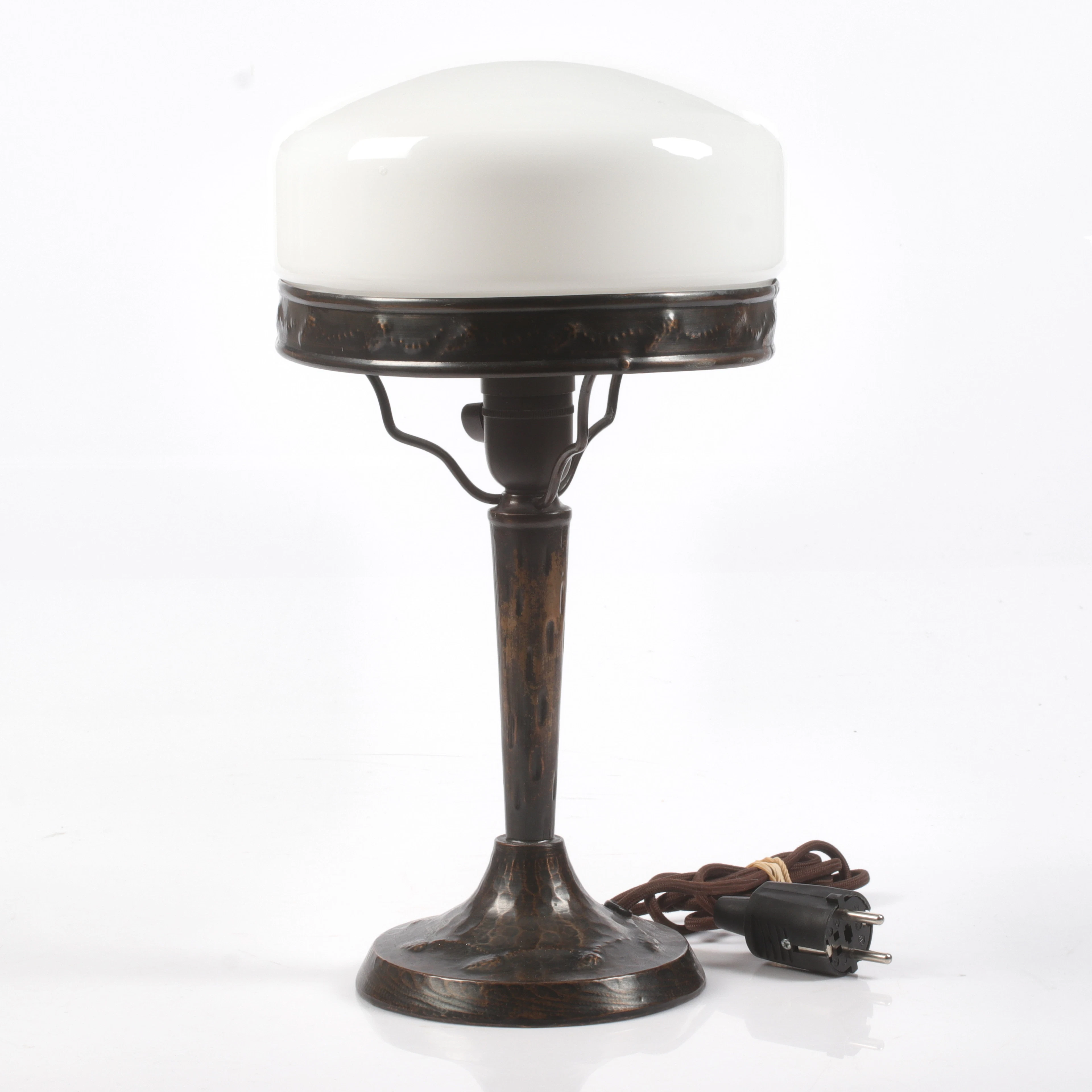 BORDSLAMPA, sk. Strindbergsmodell, koppar, 1900-tal.