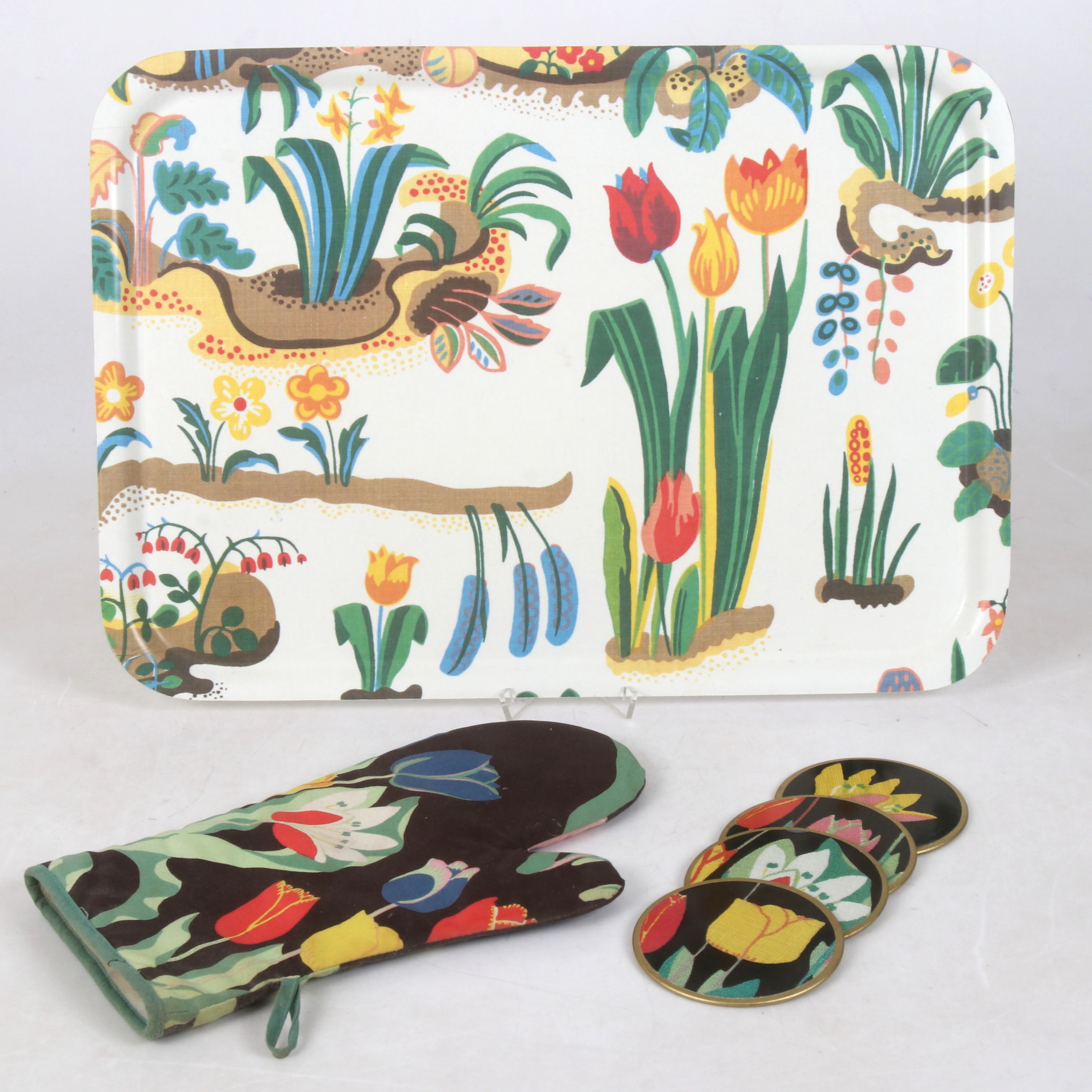 BRICKA, STEKVANTE, COASTER, 6 delar, Josef Frank, Svenskt Tenn.
