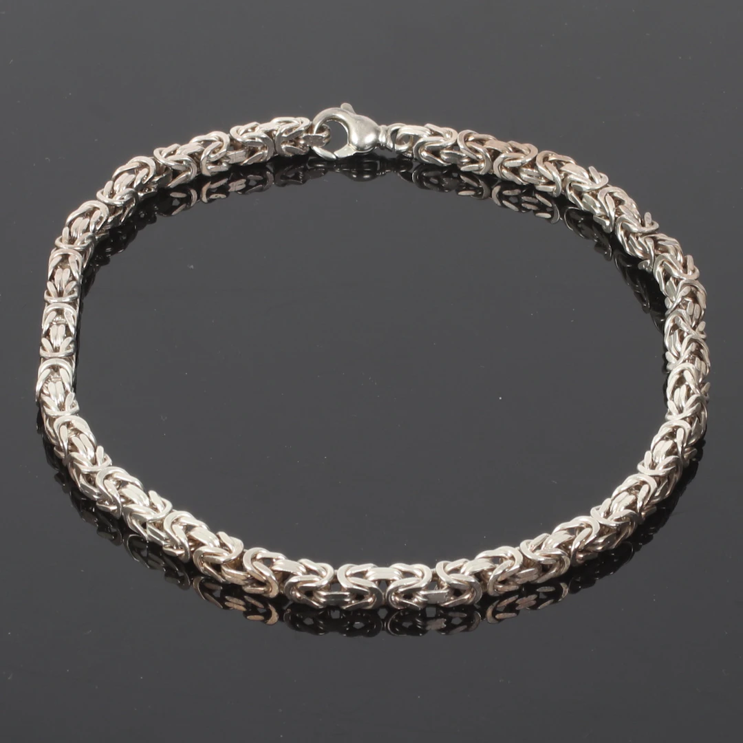 (2610-214) COLLIER, Sterling silver, "kejsarlänk", 1900-tal.