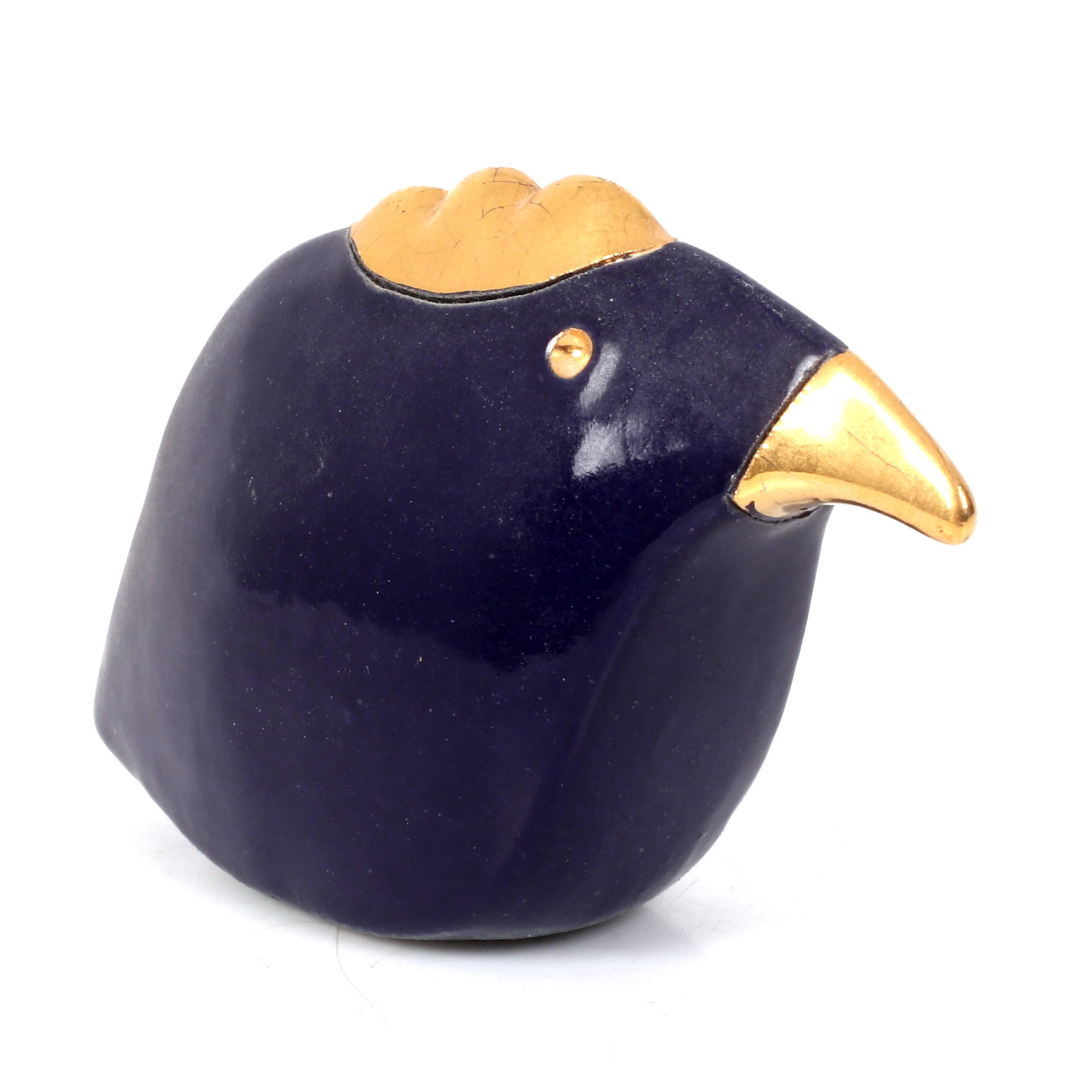 IRMTRAUD PAILLARD. Figurin, keramik, fågel, signerad.