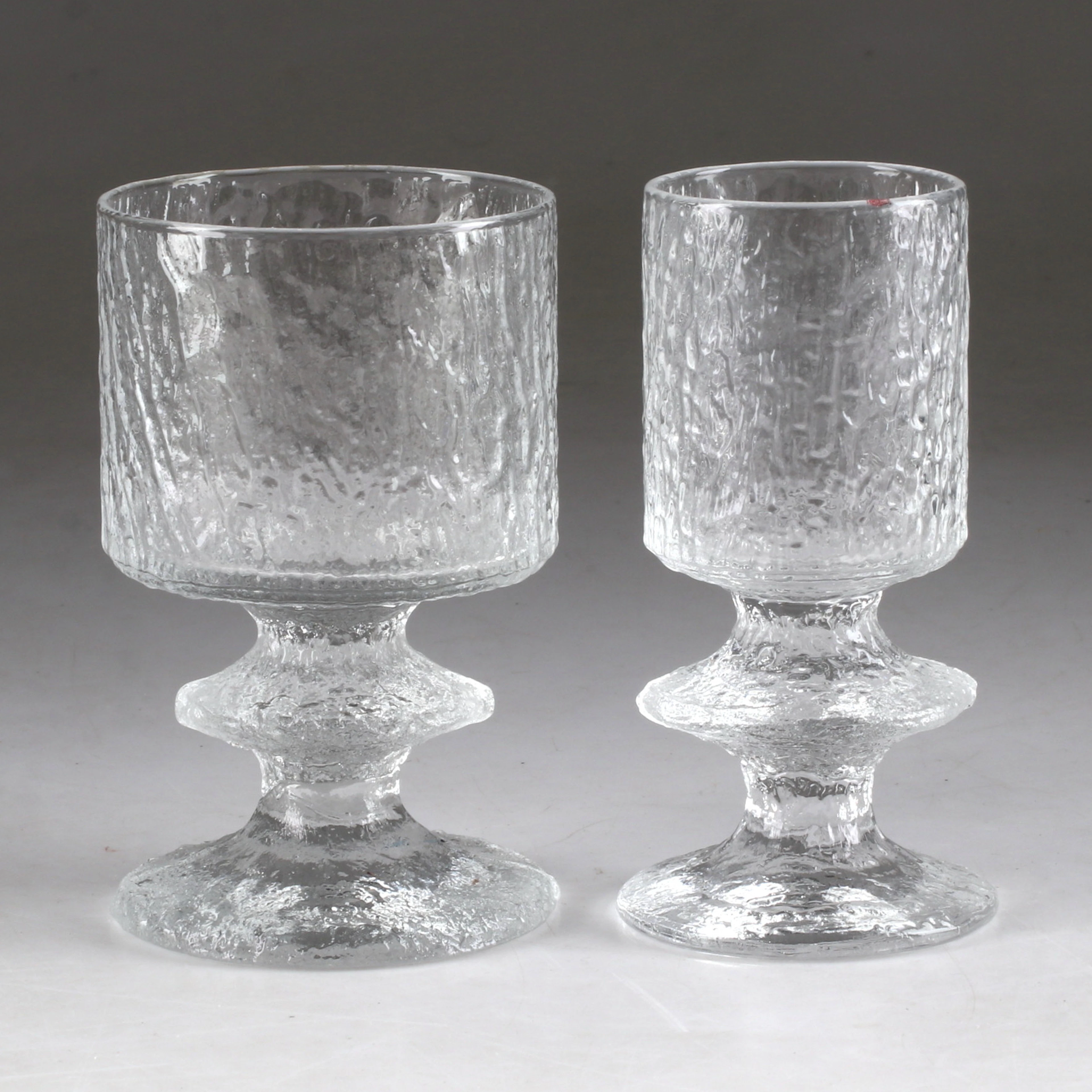 GLASSERVISDELAR, 10 st, "Festivo", design Timo Sarpaneva, Iittala. Finland.