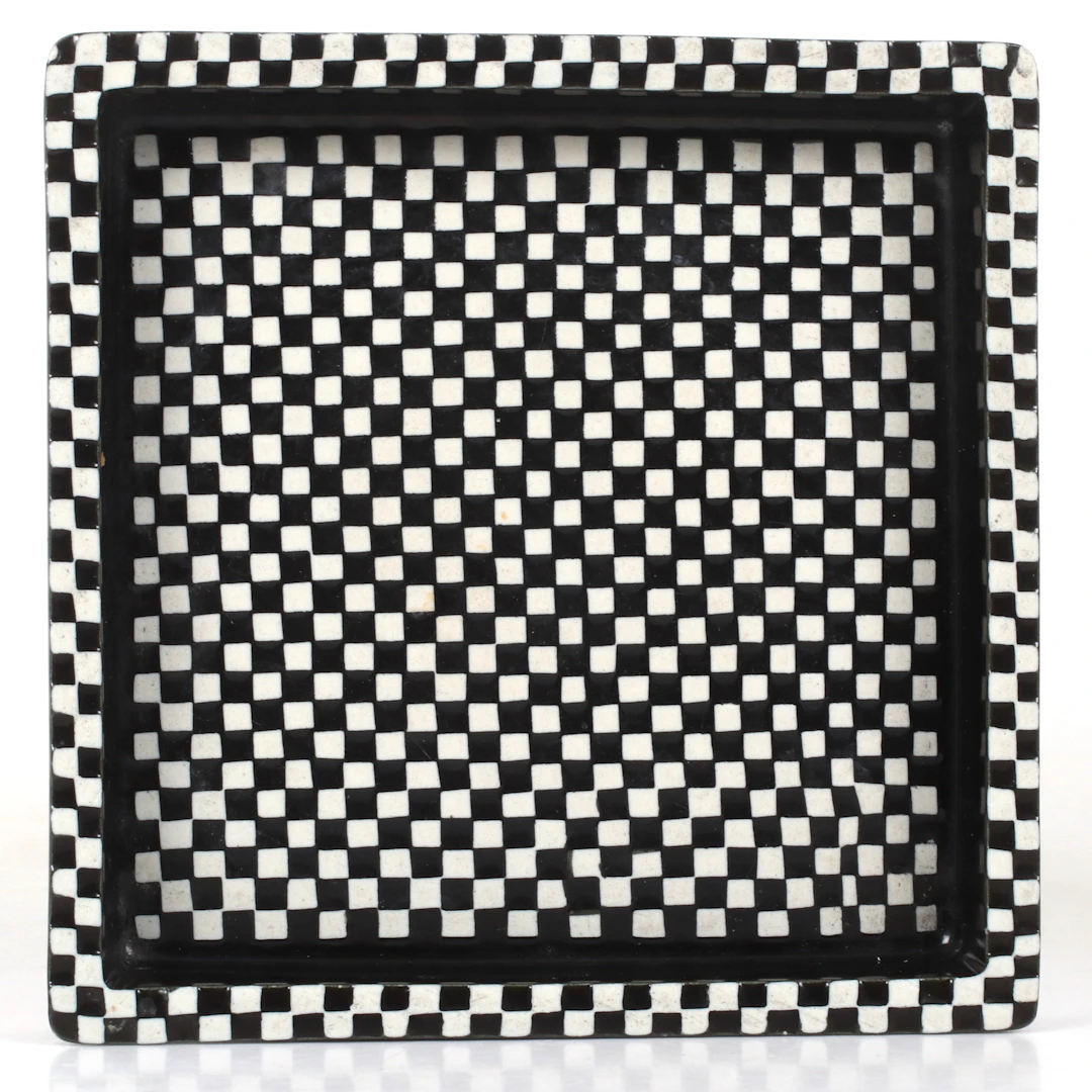 STIG LINDBERG. Fat, "Domino" nr 14, stengods, Gustavsberg, 1950/60-tal.
