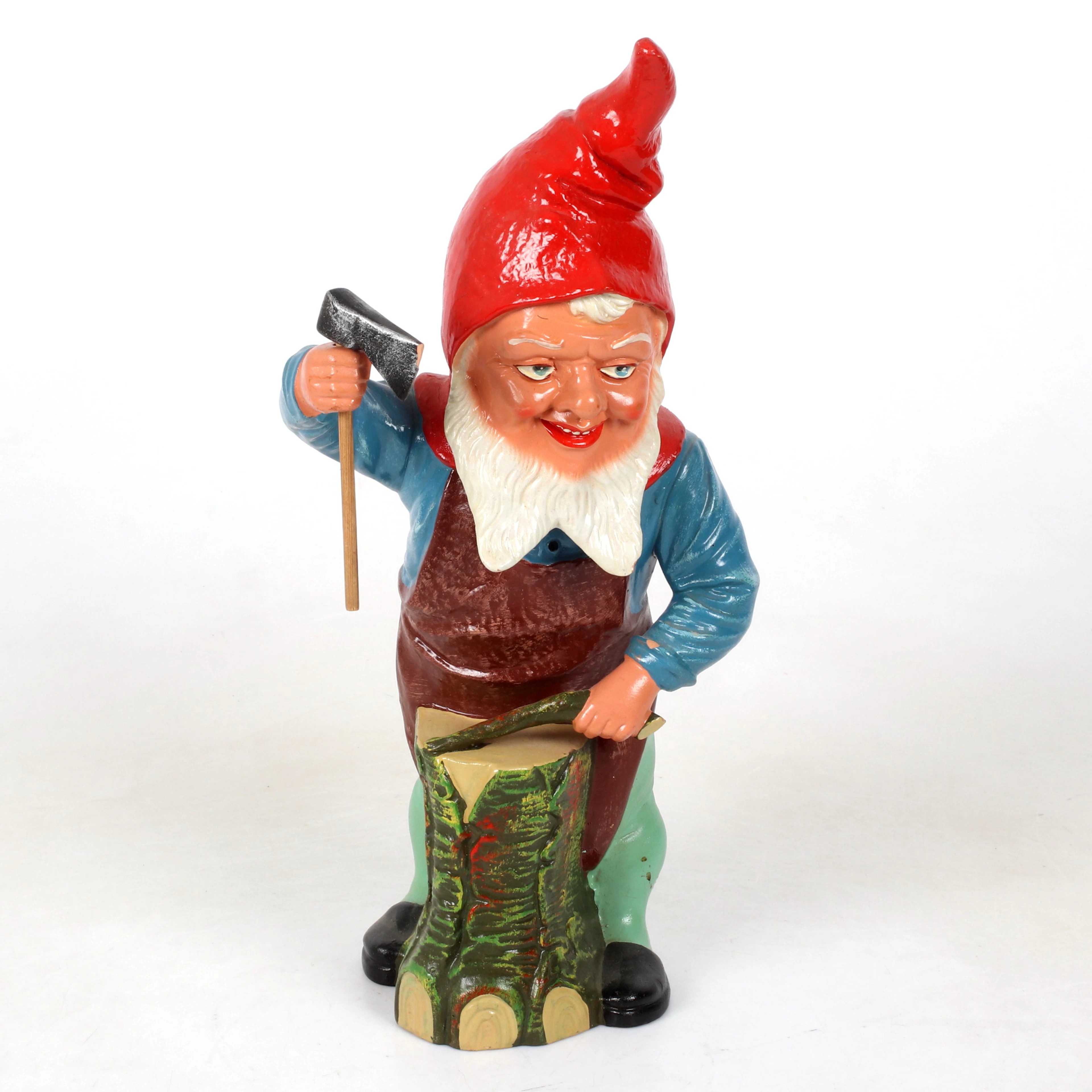 TOMTE med huggkubbe, keramik, 1900-tal.
