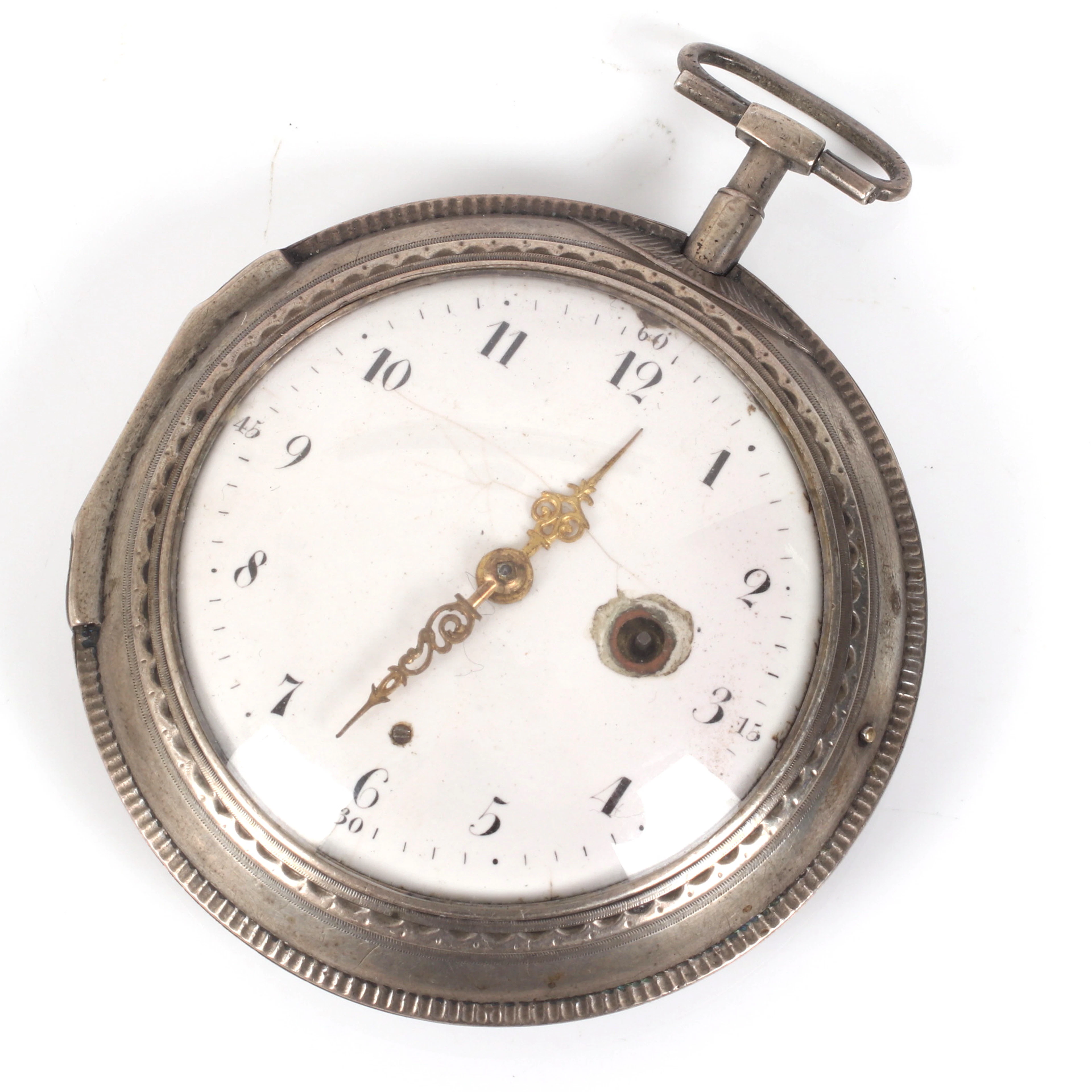 FICKUR, sterlingsilver, spindelur, John Ward, London.