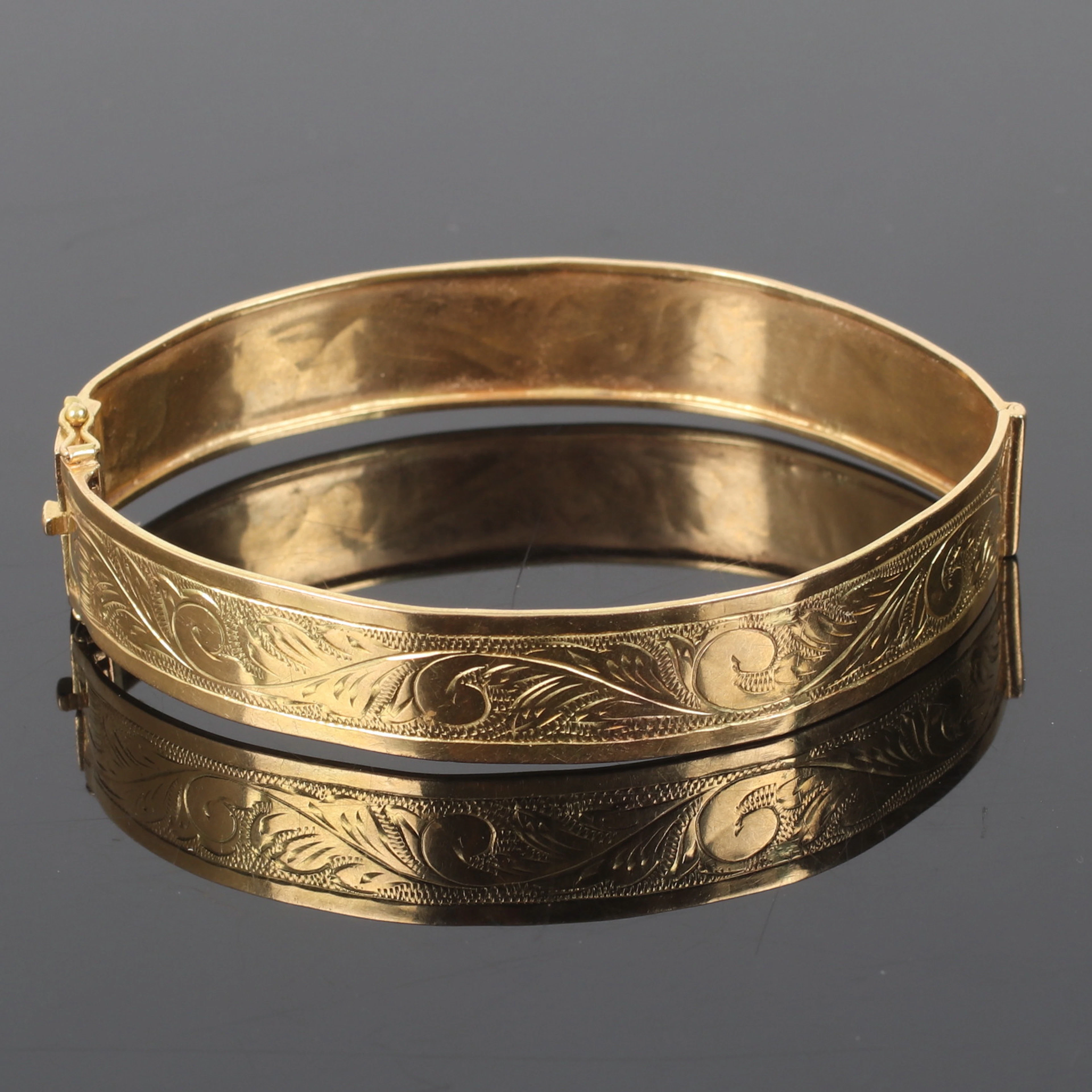 ARMRING, 18k Bolidenguld, Juvelfabriken, Stockholm, 1948.