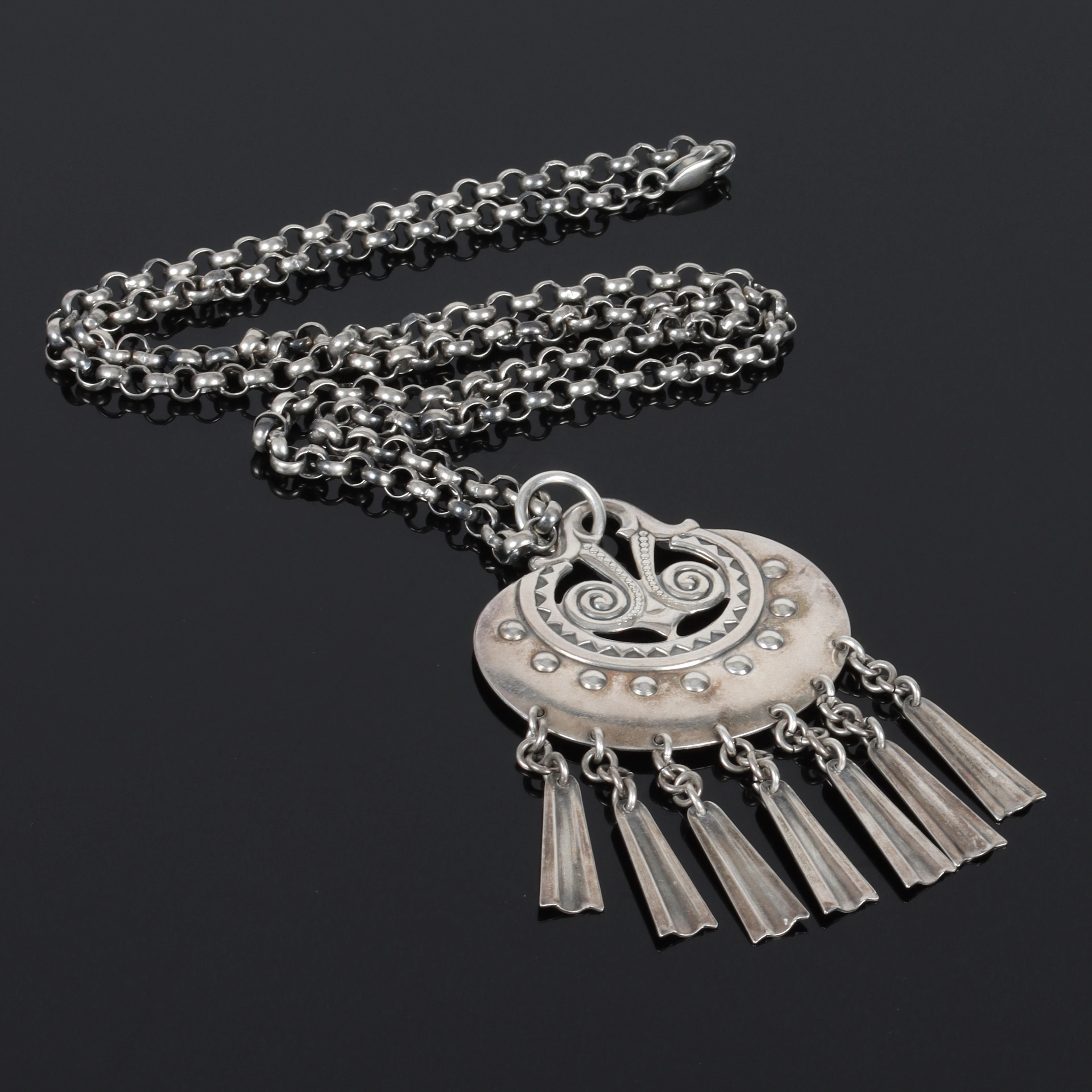 (6-2-03) GERMUND PAAER, Hänge, Sterling silver, "Moon Goddess", Kalevala