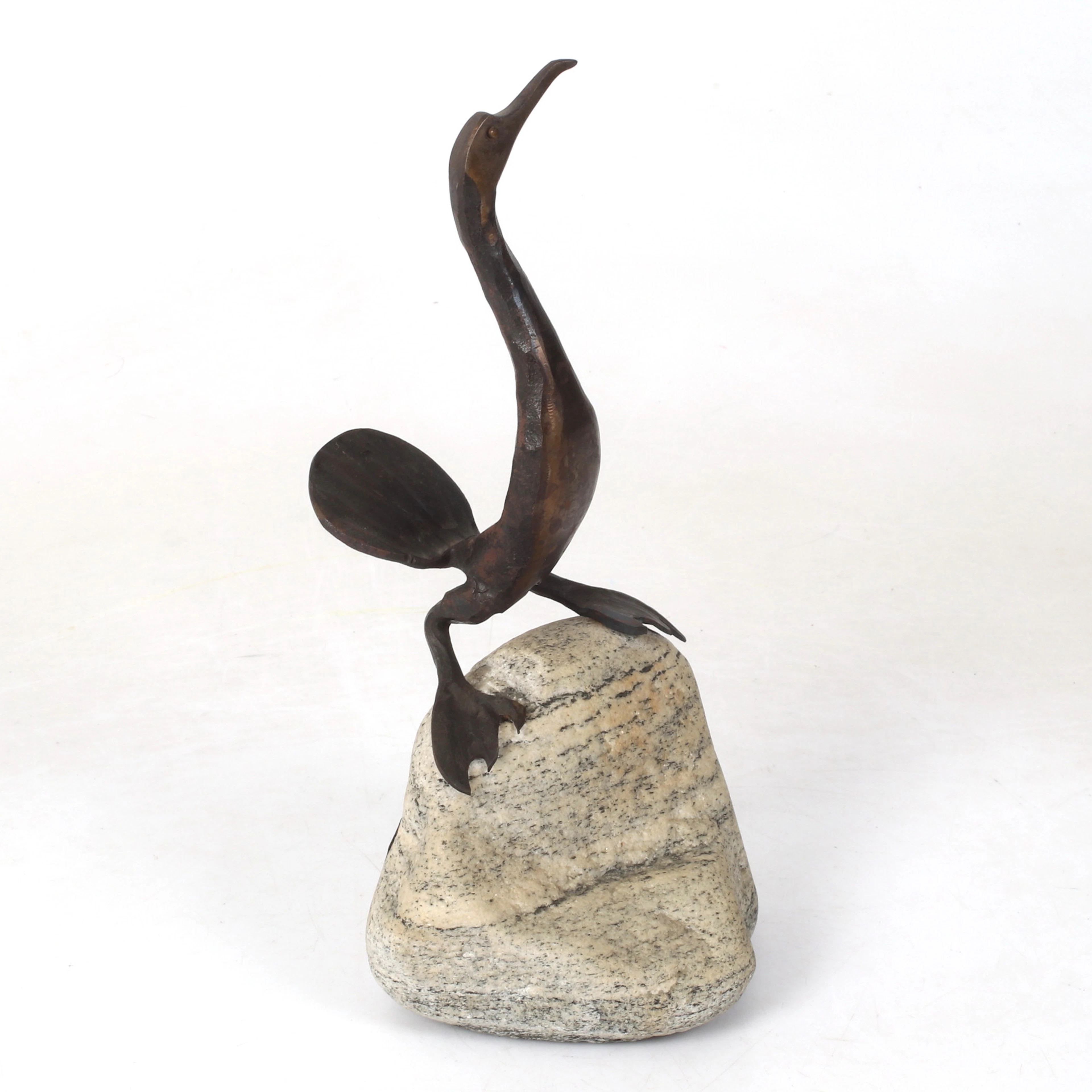 SKULPTUR, föreställande fågel, Lofoten, handmade, Norge, 1900-tal.