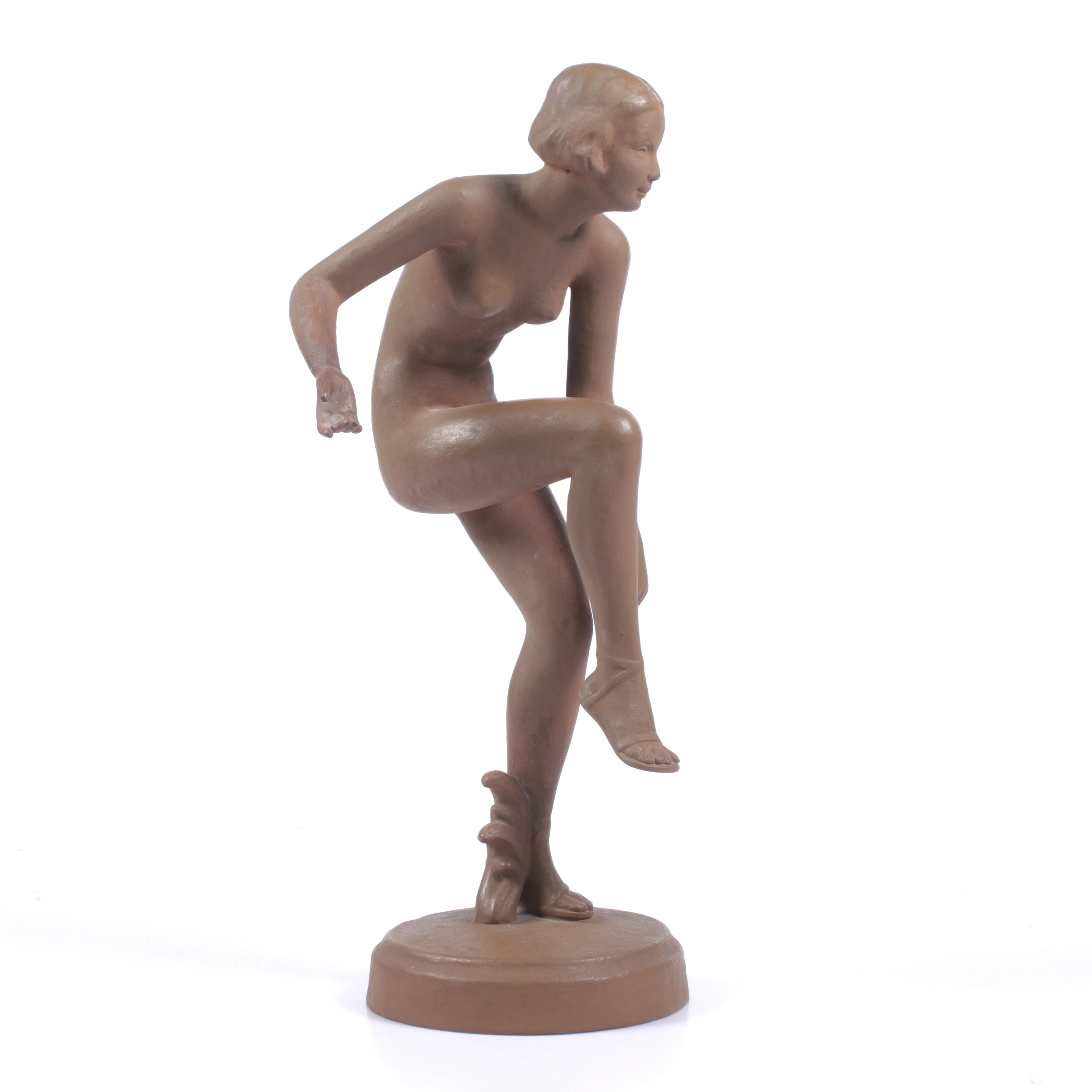 FIGURIN, keramik, Art Deco, Goldscheider, Wien, 1900-tal.
